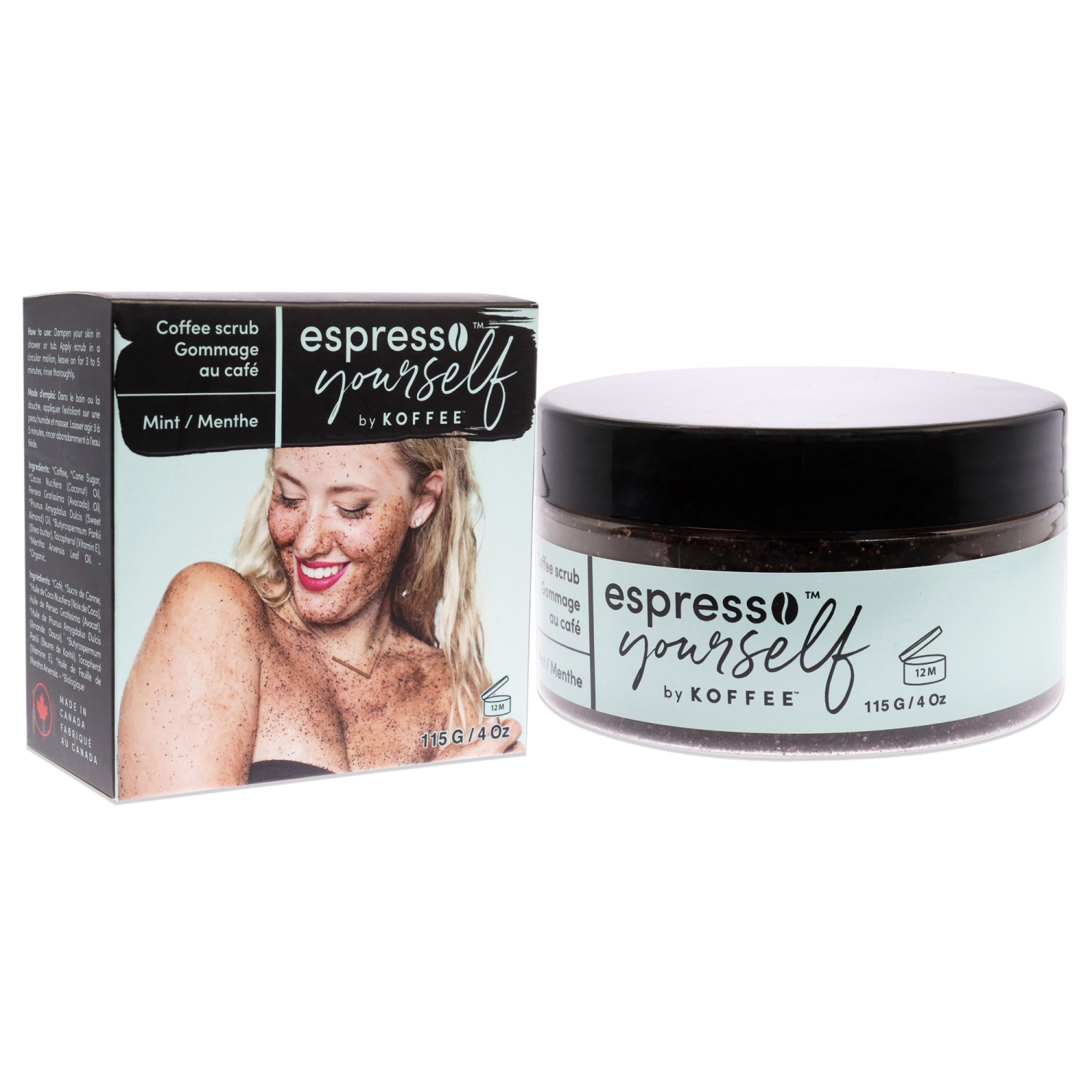 Coffee Scrub - Mint by Koffee Beauty for Unisex - 4 oz Scrub