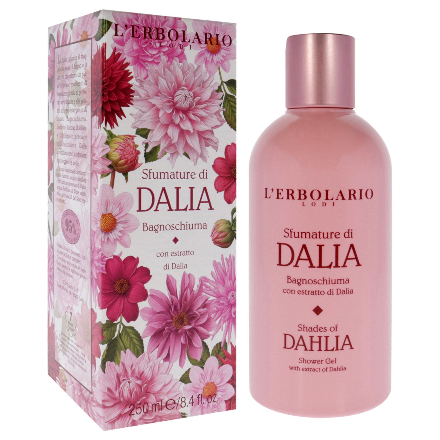 Shades of Dahlia Shower Gel by LErbolario for Unisex - 8.4 oz Shower Gel