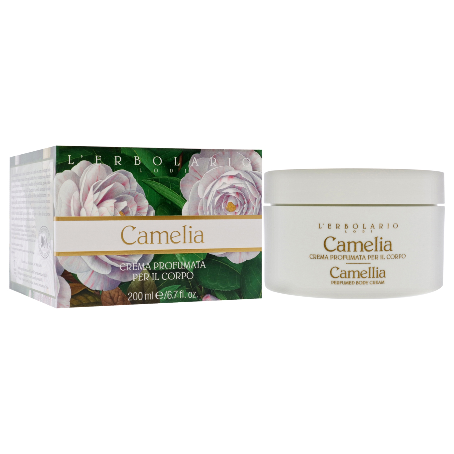Perfumed Body Cream - Camelia by LErbolario for Unisex - 6.7 oz Body Cream