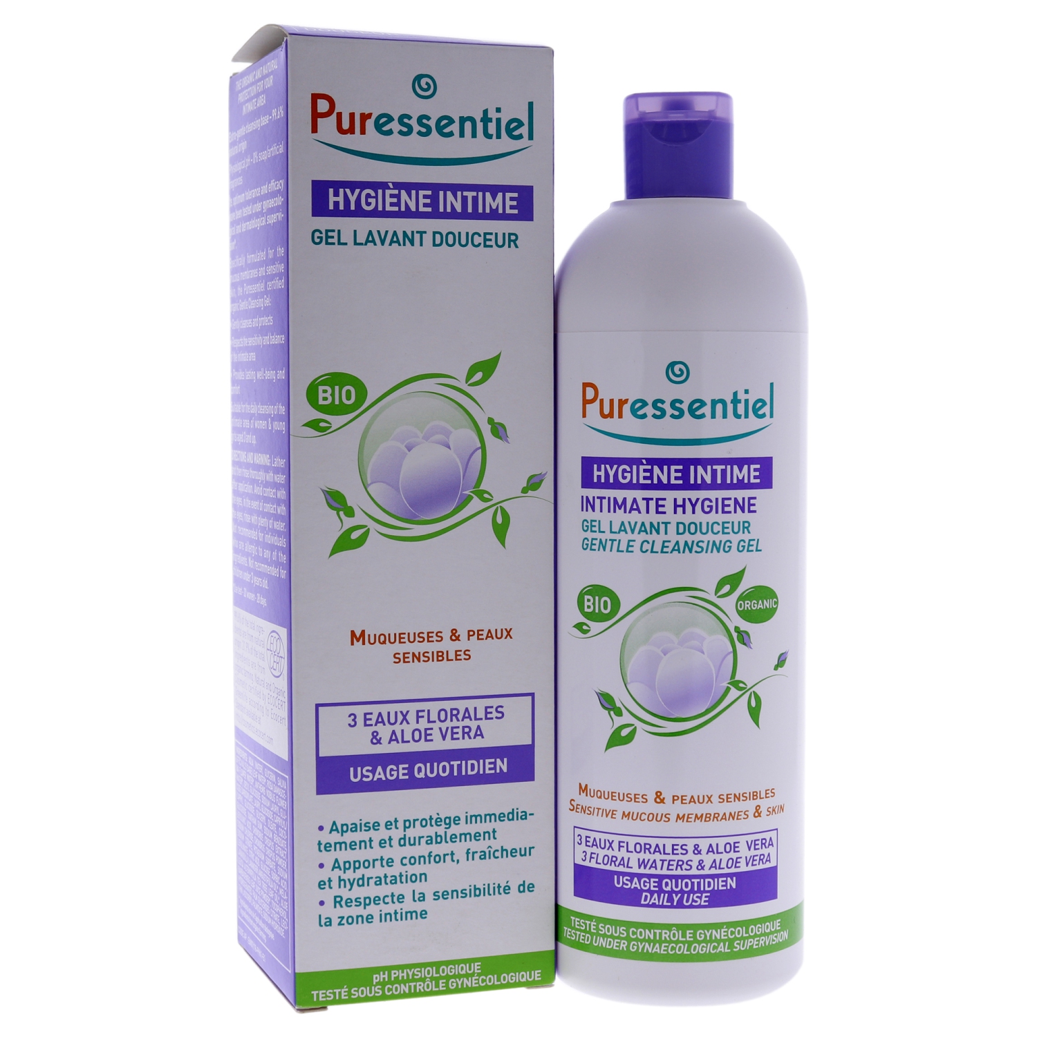 Intimate Hygiene Gentle Cleansing Gel by Puressentiel for Women - 17 oz Gel