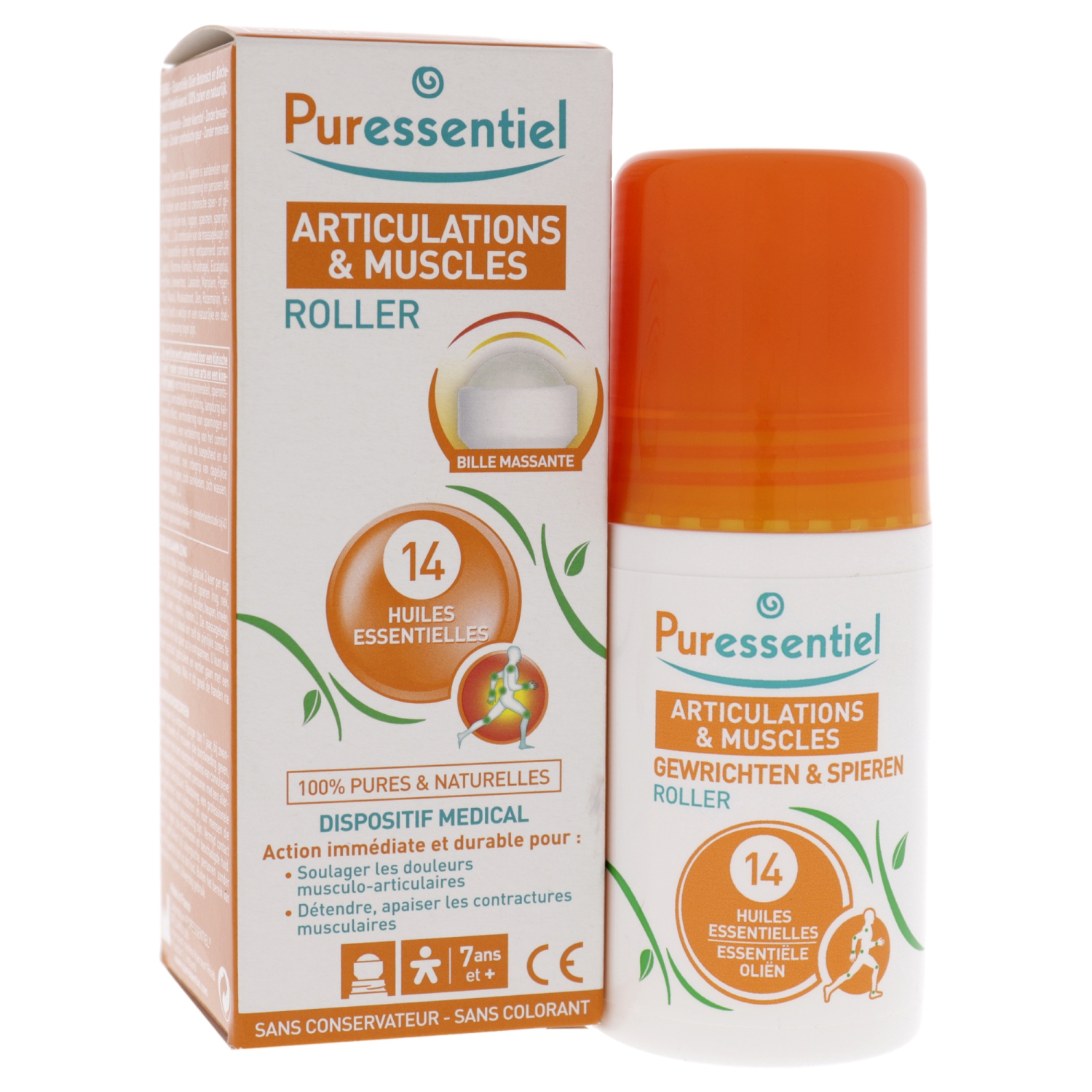 Muscles and Joints Roller by Puressentiel for Unisex - 2.53 oz Rollon
