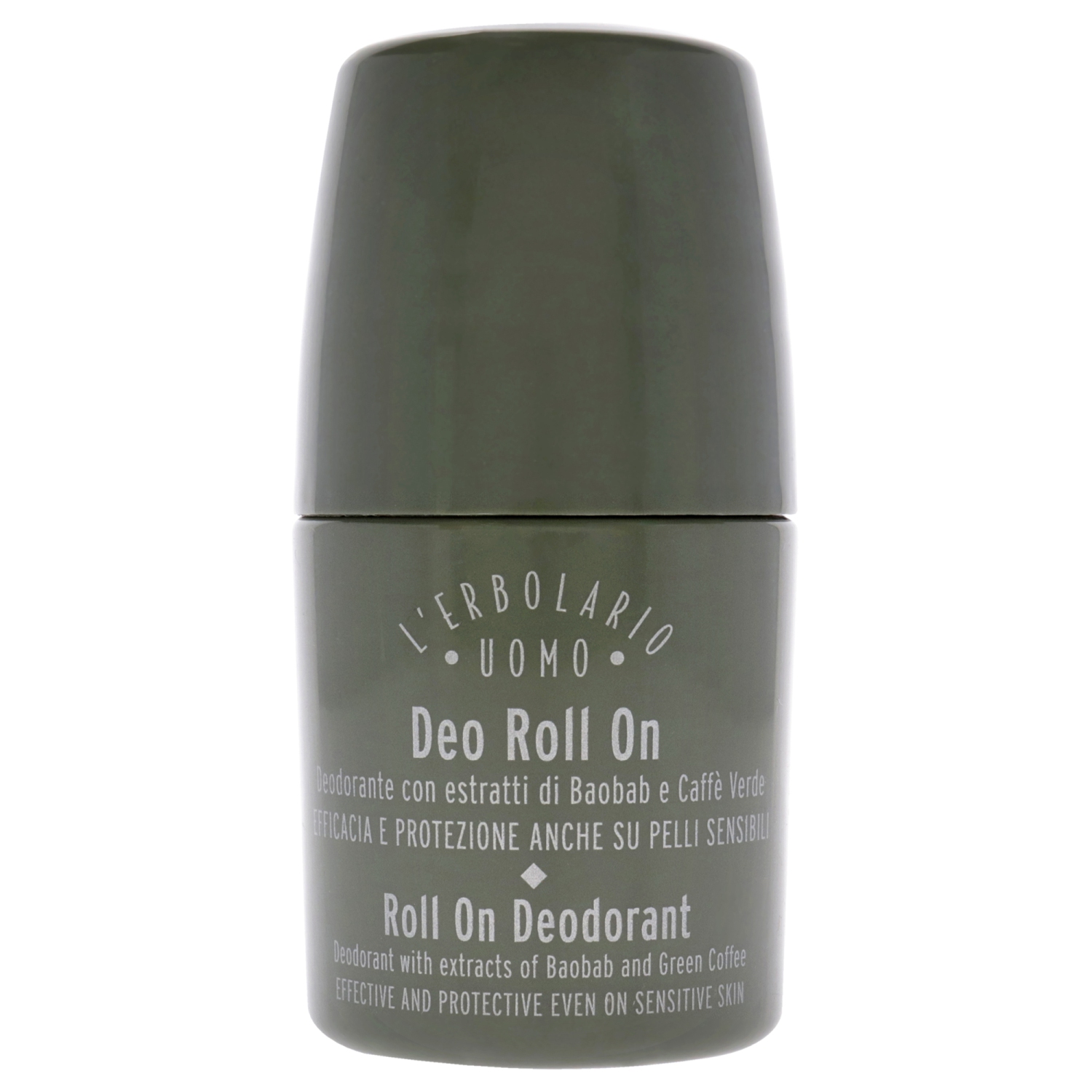 Uomo Roll On Deodorant by LErbolario for Men - 1.6 oz Deodorant Roll-On