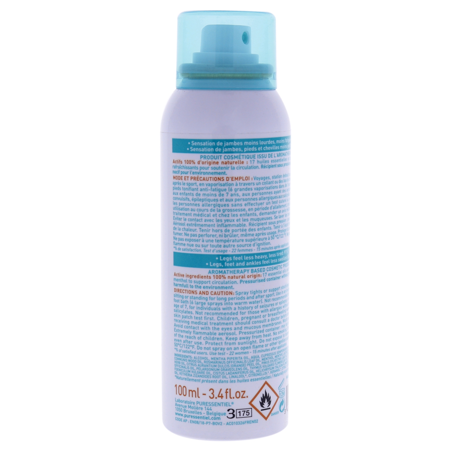 Spray circulatoire par Puressentiel pour unisexe - 3,4 oz de Spray