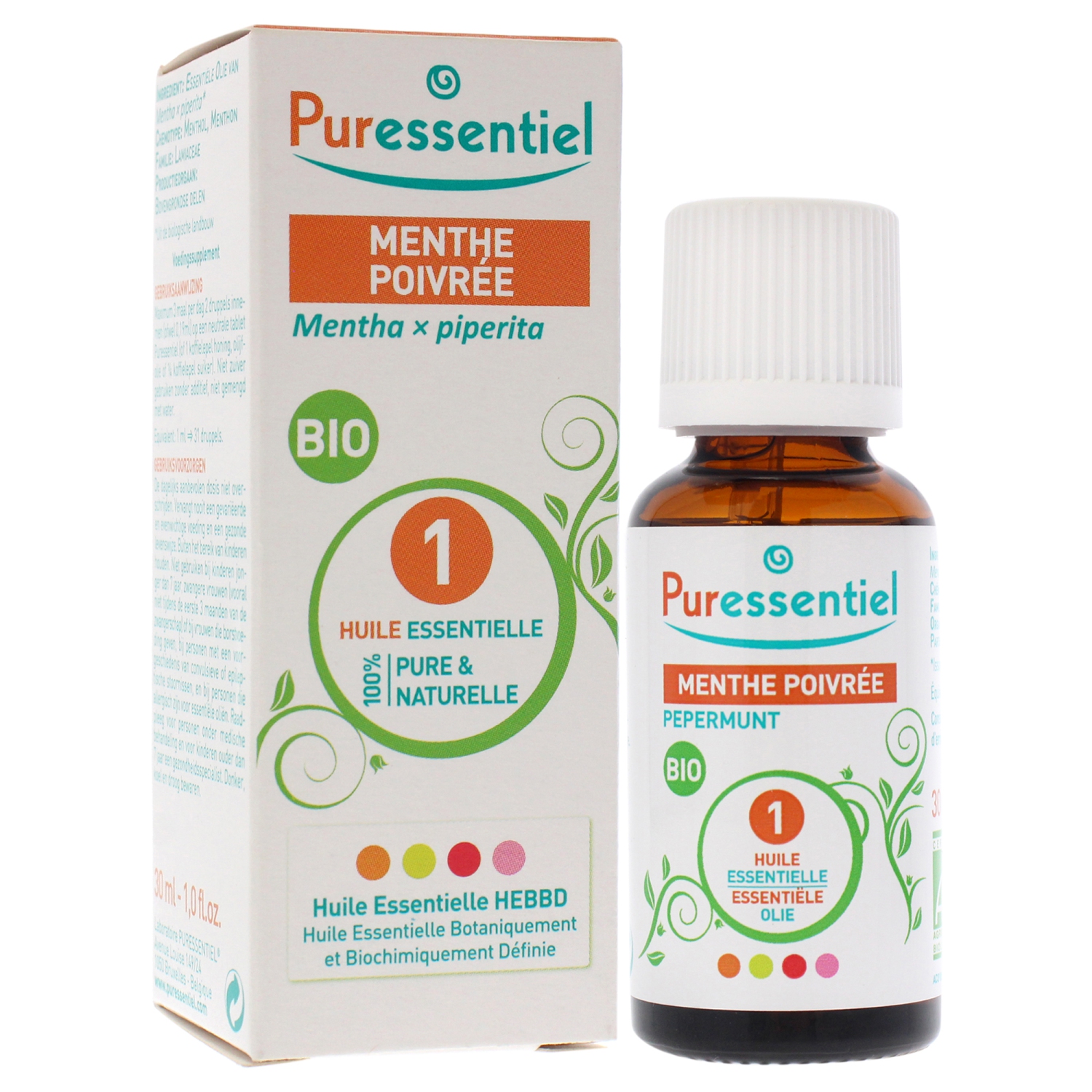 Organic Essential Oil - Peppermint by Puressentiel for Unisex - 1 oz Oil