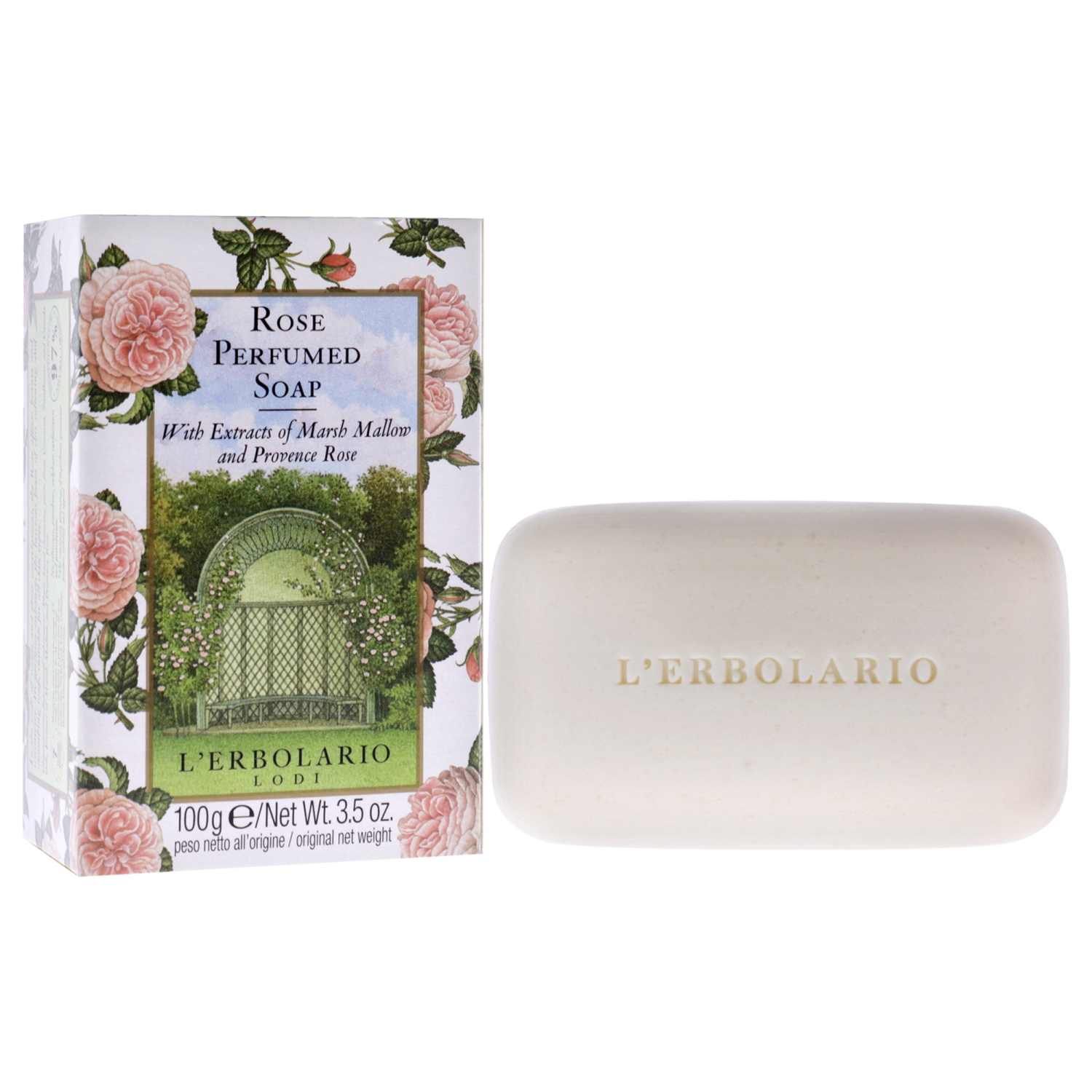 Perfumed Soap - Rose by LErbolario for Unisex - 3.5 oz Soap
