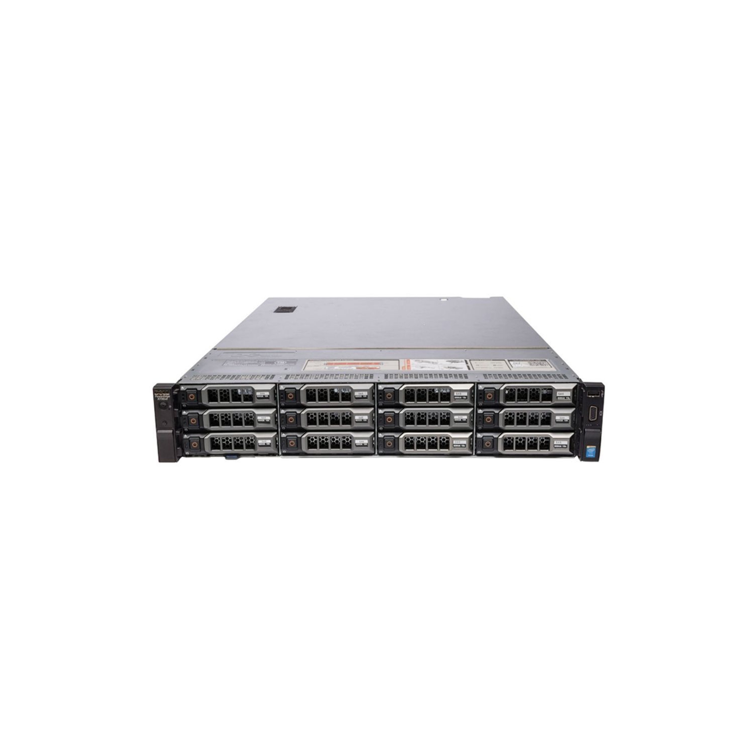 Refurbished (Good) - Dell PowerEdge R730xd Rack Mount Server | 12 Bay LFF | Mid cage 4 Flex Bay | 2 Bay Back SFF| 2x E5-2680V3 128GB PERC H730