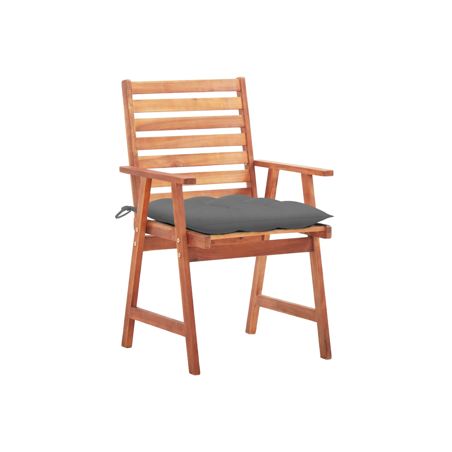 vidaXL Patio Dining Chairs 3 pcs with Cushions Solid Acacia Wood