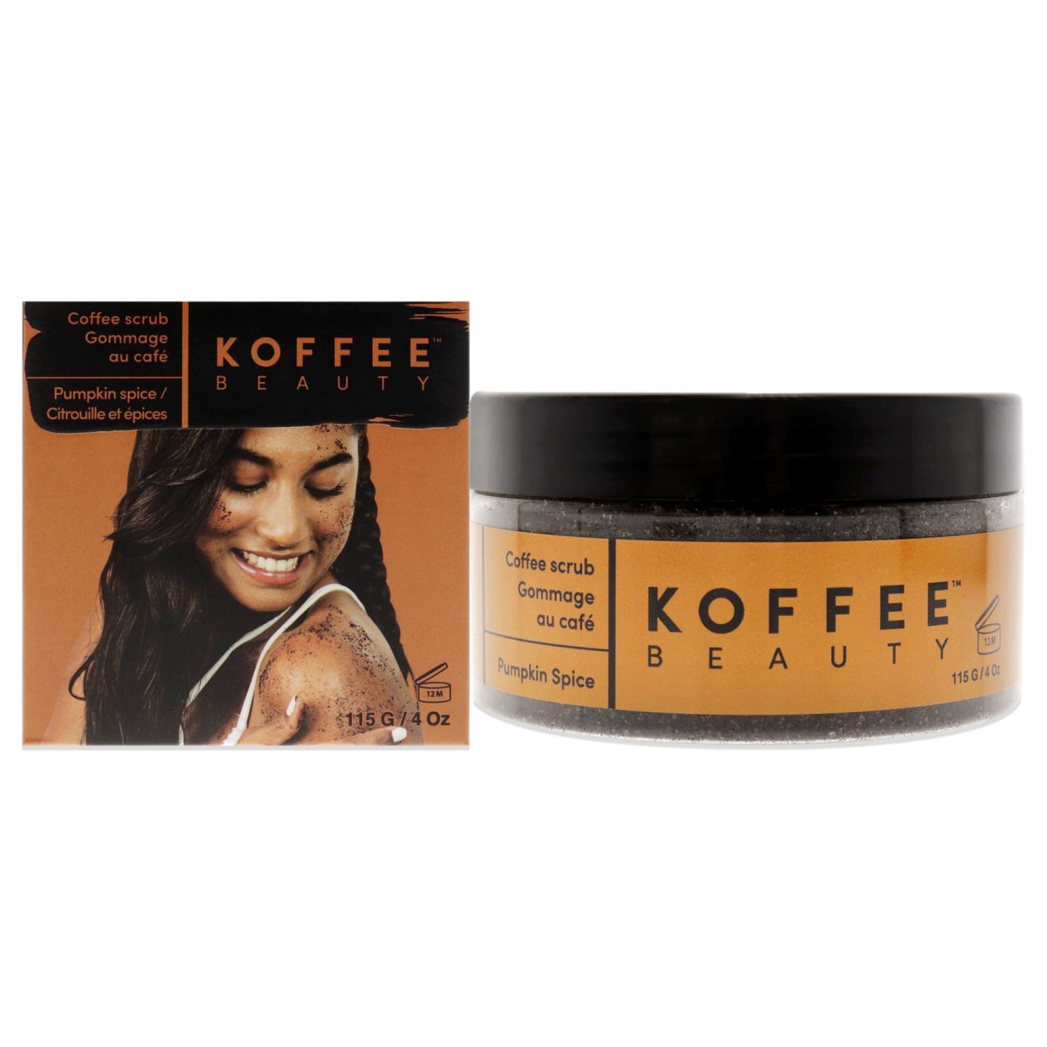 Gommage au café - Pumpkin Spice par Koffee Beauty pour Unisexe - 4 oz de Gommage