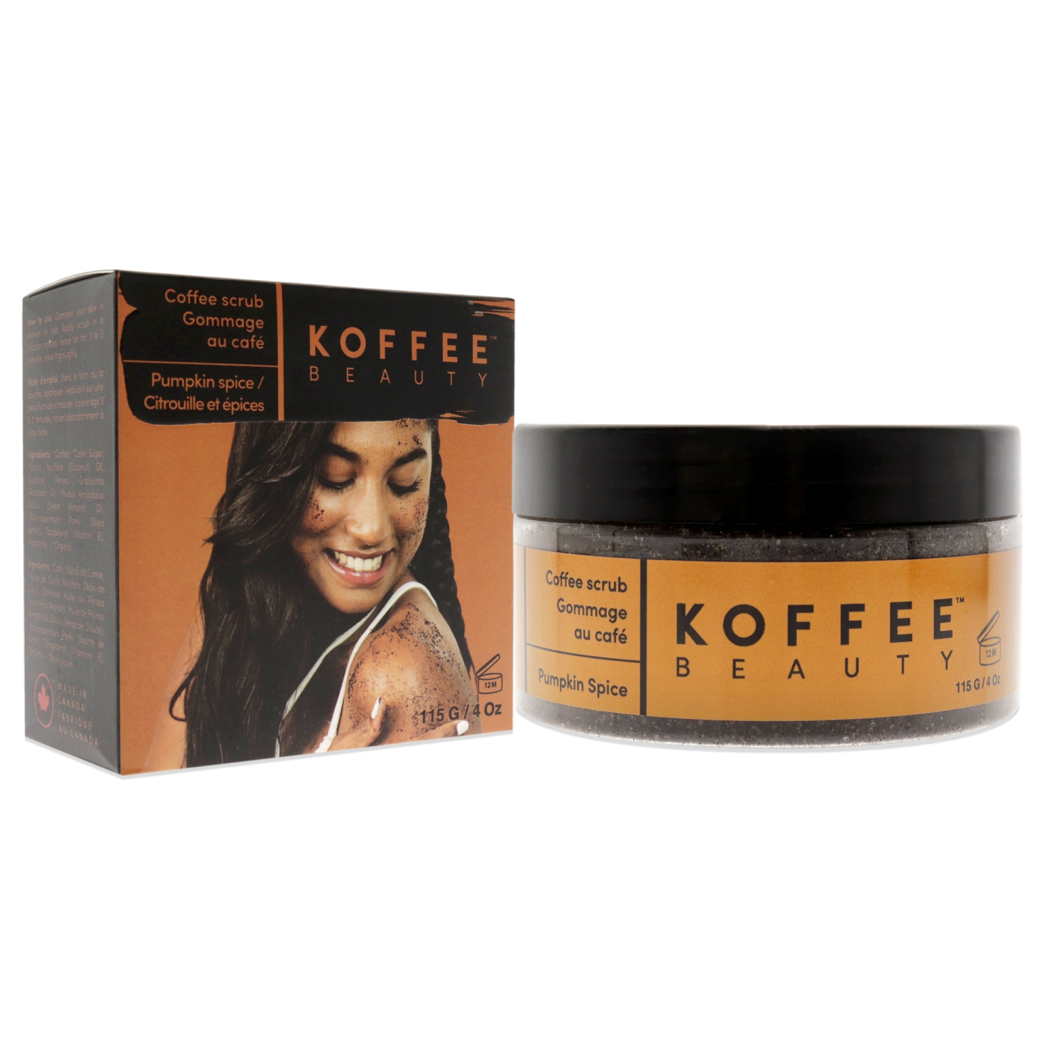 Gommage au café - Pumpkin Spice par Koffee Beauty pour Unisexe - 4 oz de Gommage