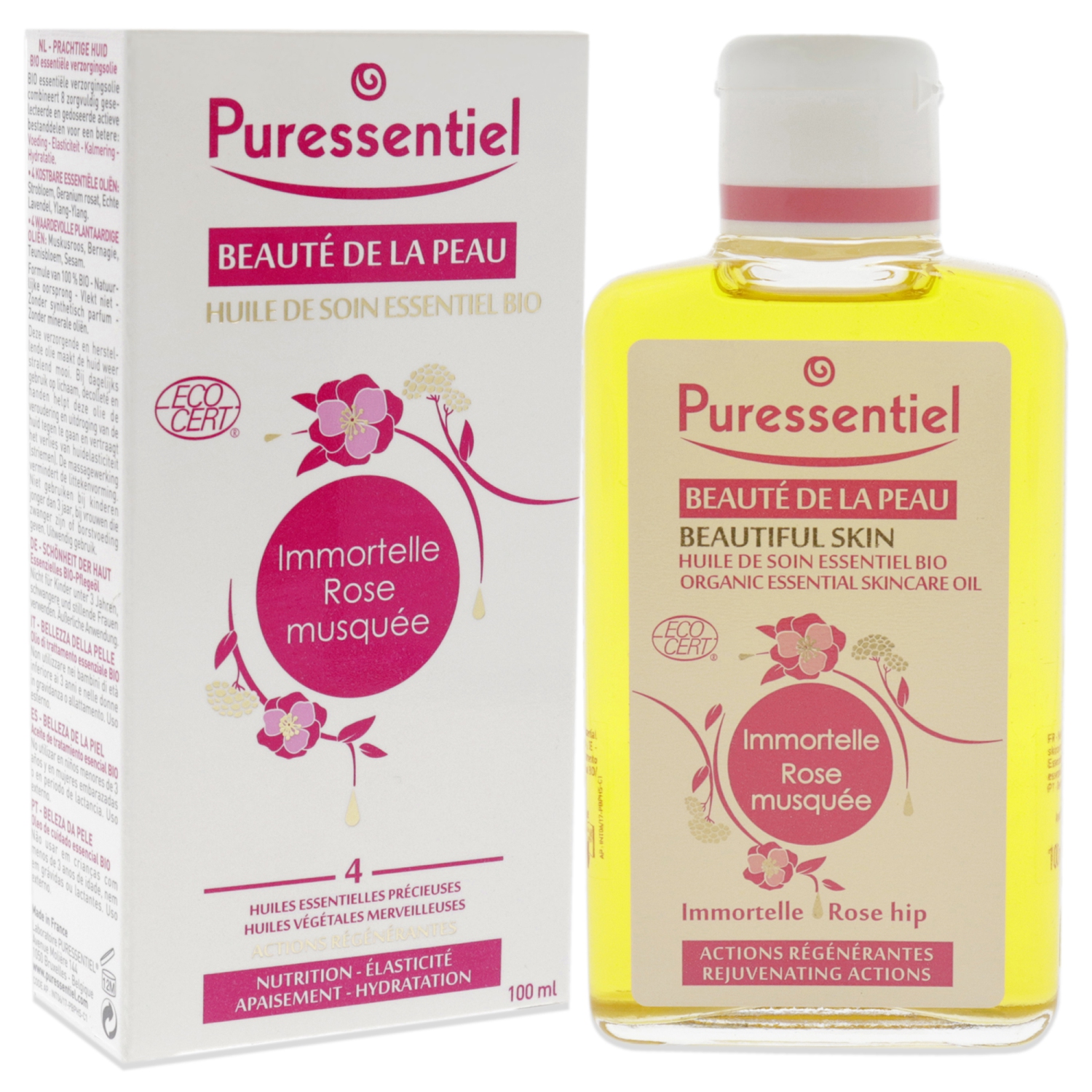 Organic Essential Skincare Oil by Puressentiel for Unisex - 3.4 oz Oil