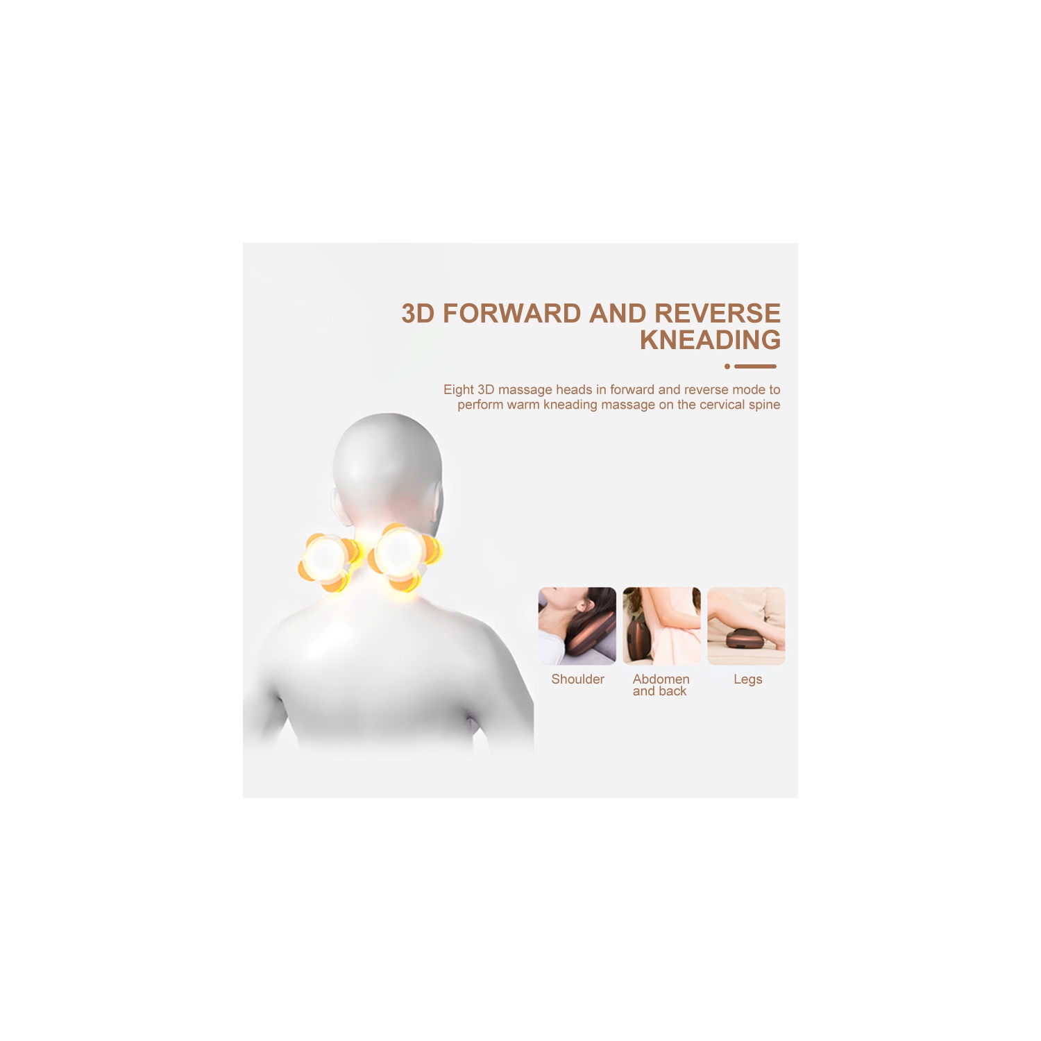 Oreiller de massage pour le cou à genoux