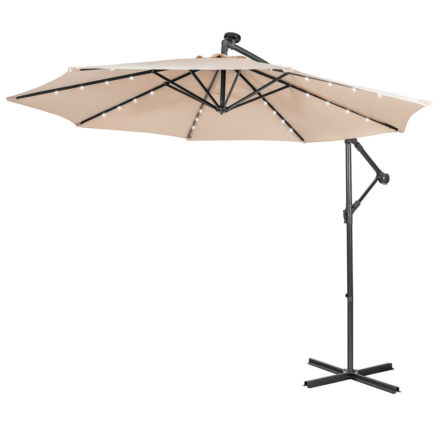 10 Feet Patio Cantilever Umbrella with Tilting System