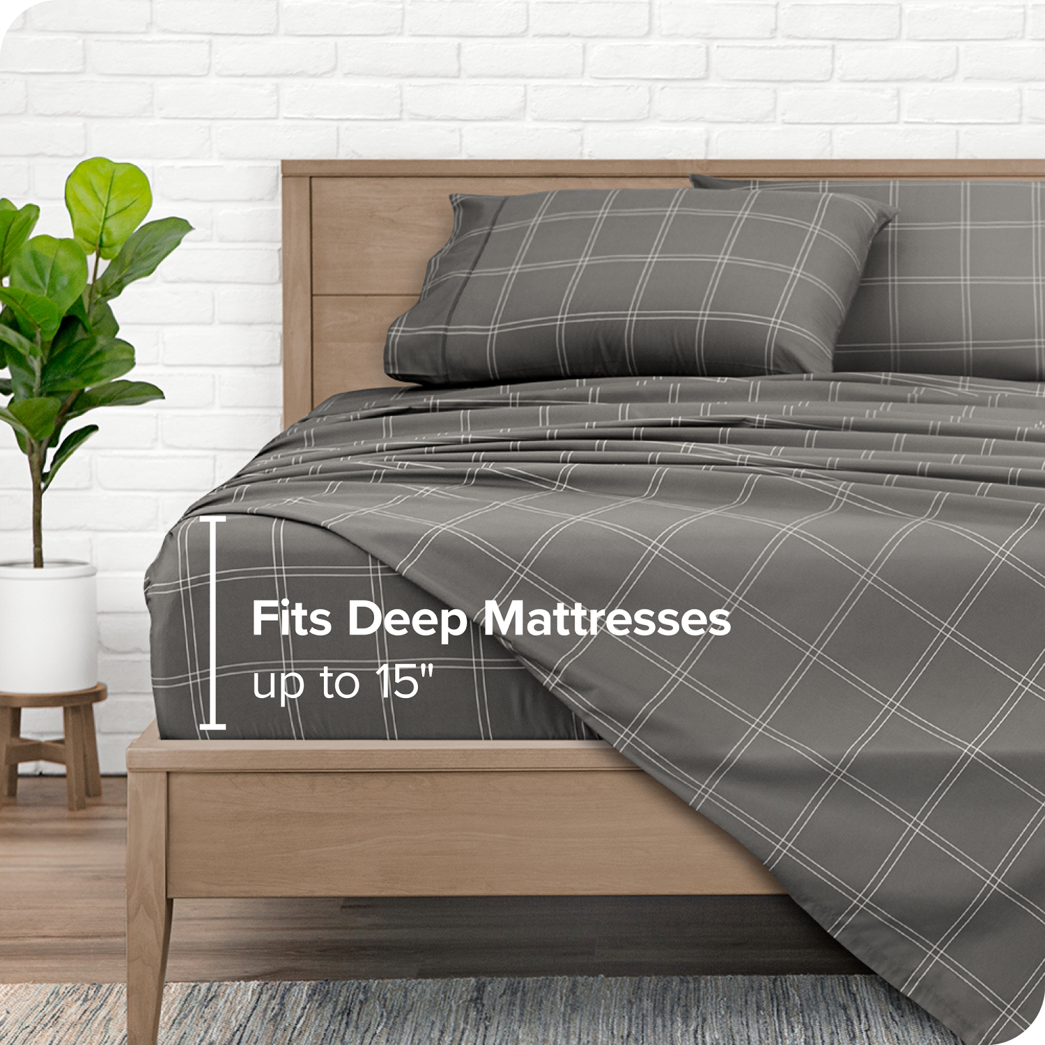 Bare Home Sheet Set - Premium 1800 Ultra-Soft Microfiber - Double Brushed - Hypoallergenic - Wrinkle Resistant