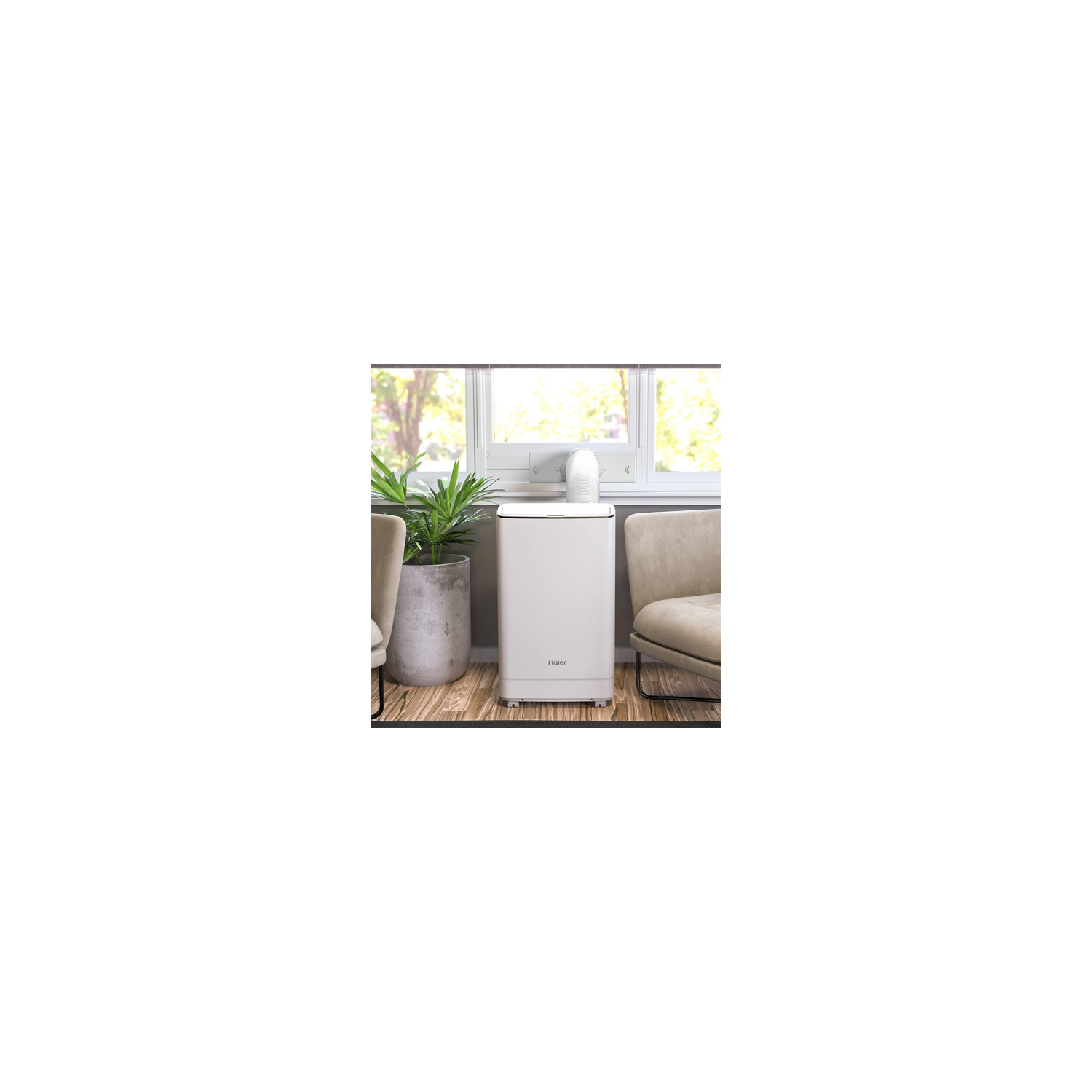 Haier QPCA12YZMW 12,000 BTU Portable Air Conditioner humidty-meters