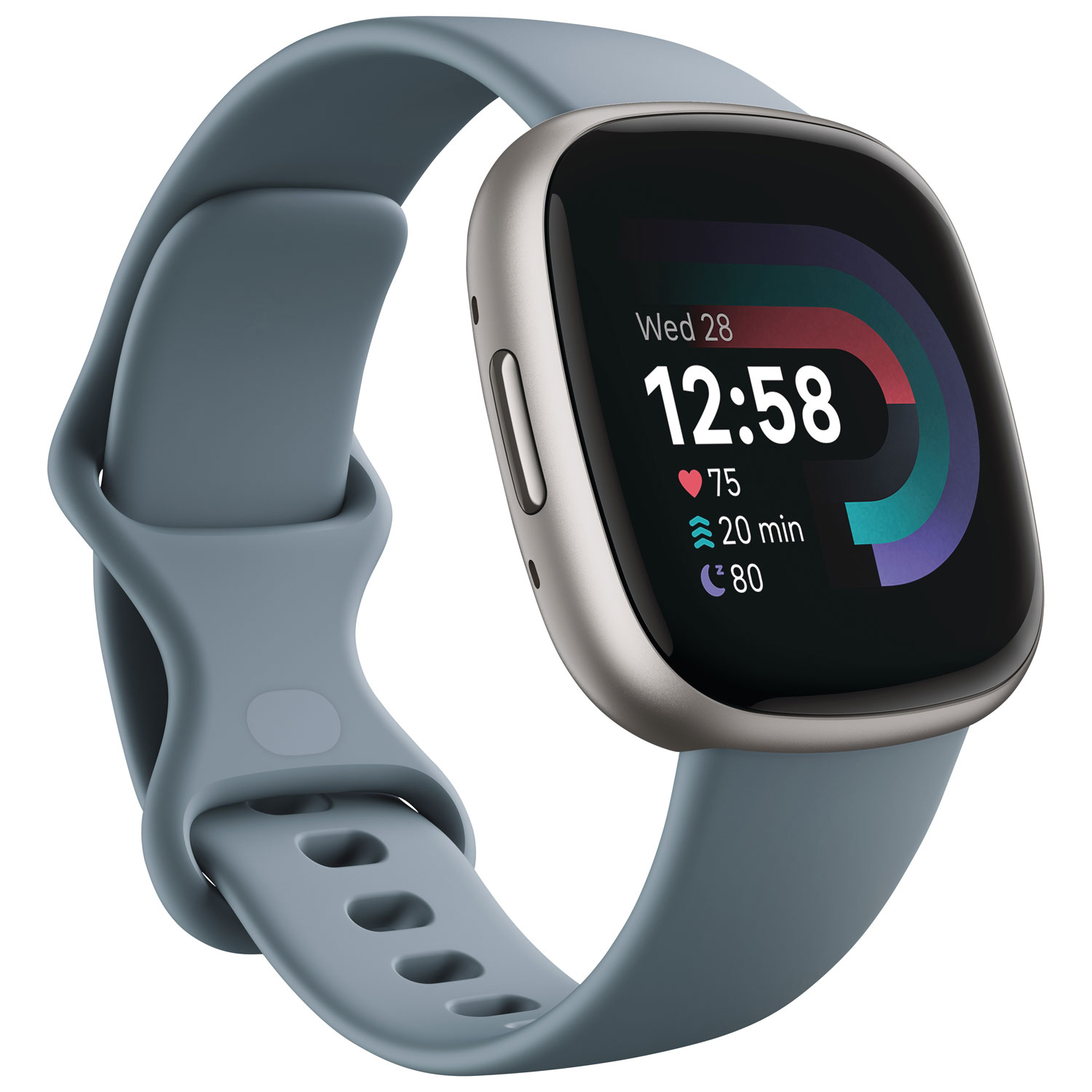 Fitbit Versa 4 Smartwatch with Fitbit Premium & Heart Rate Monitor - Waterfall Blue