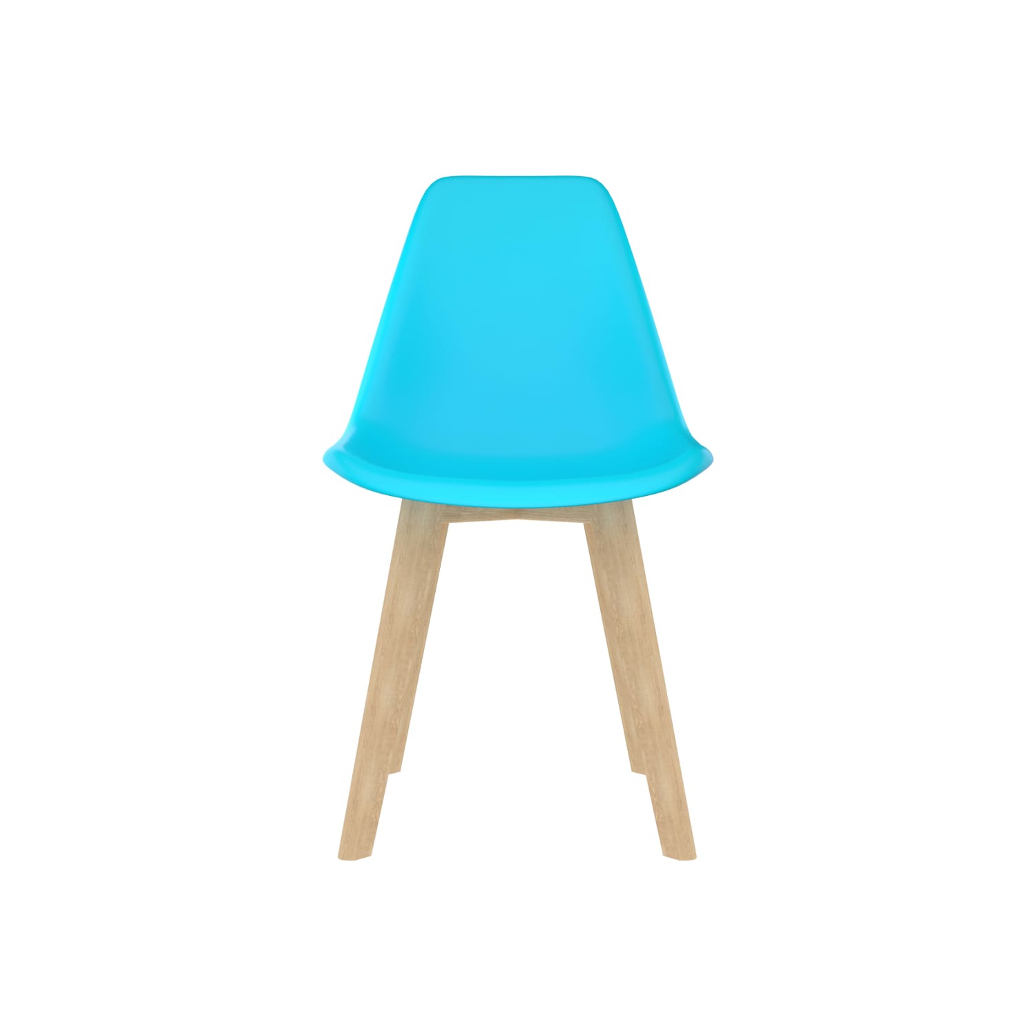 vidaXL Dining Chairs 6 pcs Blue Plastic