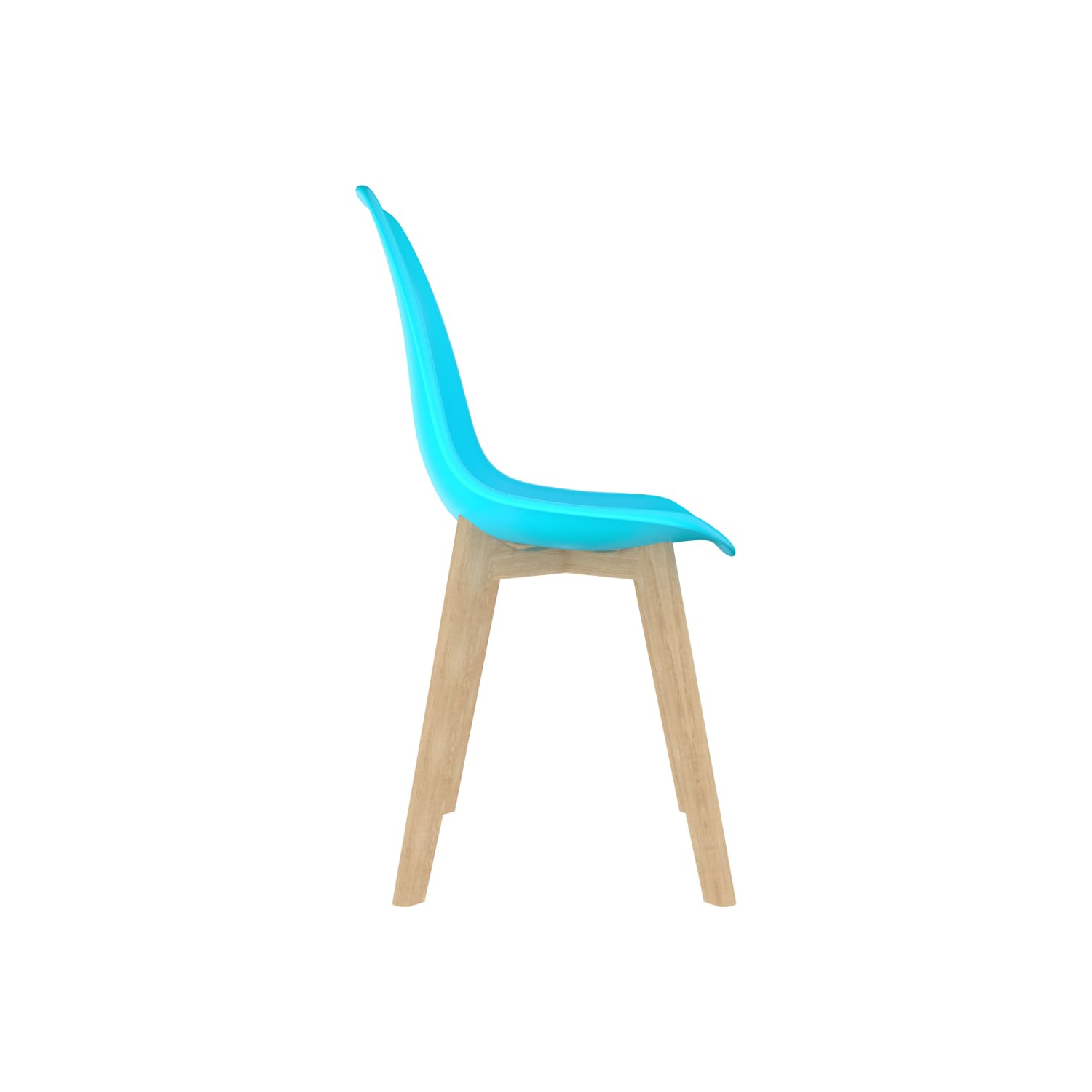 vidaXL Dining Chairs 6 pcs Blue Plastic