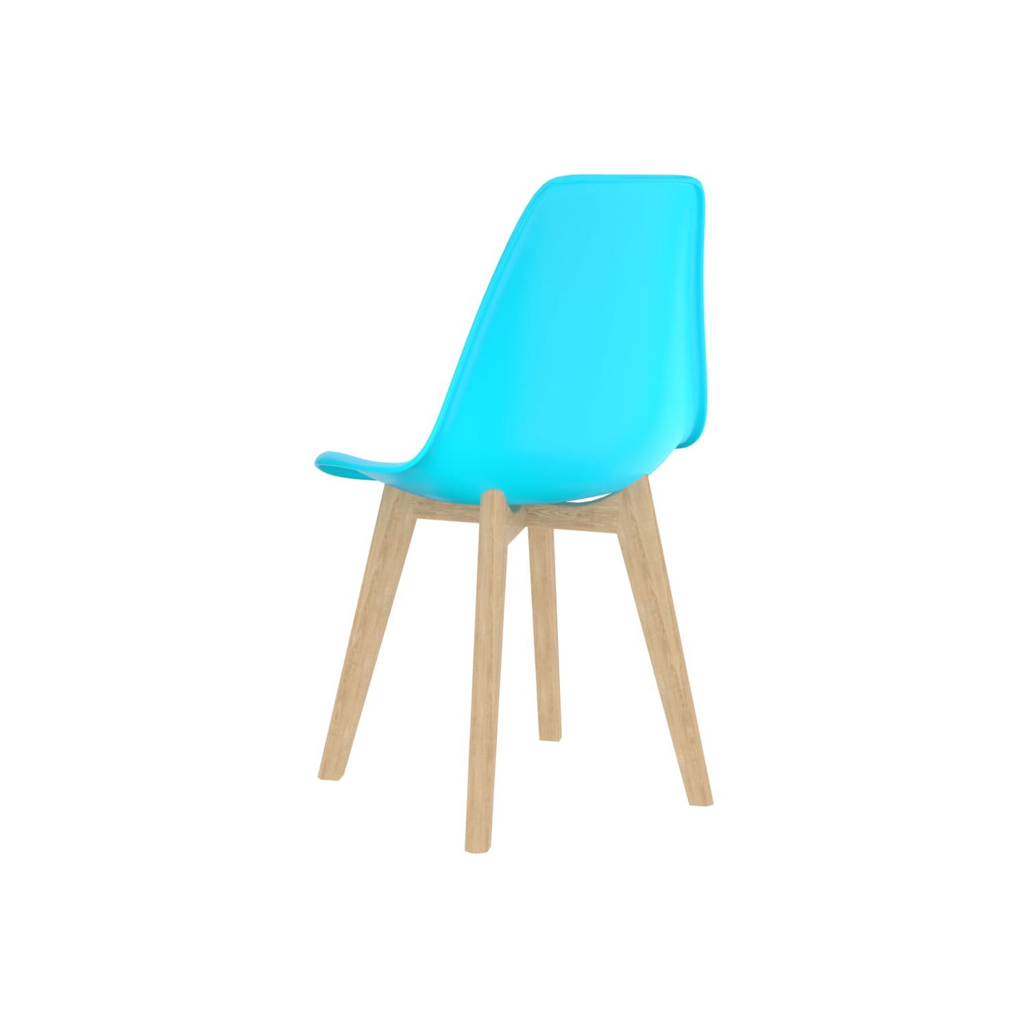 vidaXL Dining Chairs 6 pcs Blue Plastic