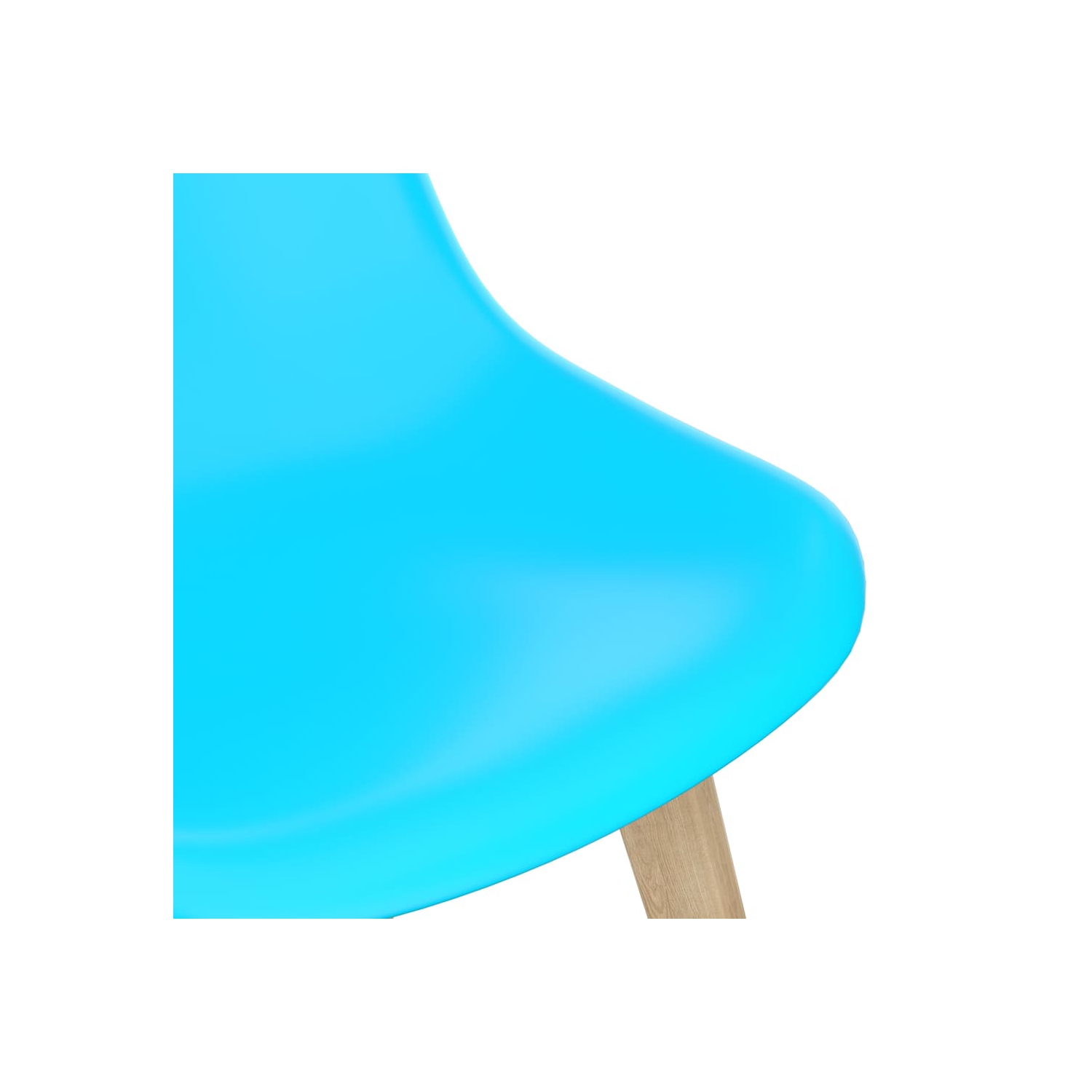 vidaXL Dining Chairs 6 pcs Blue Plastic