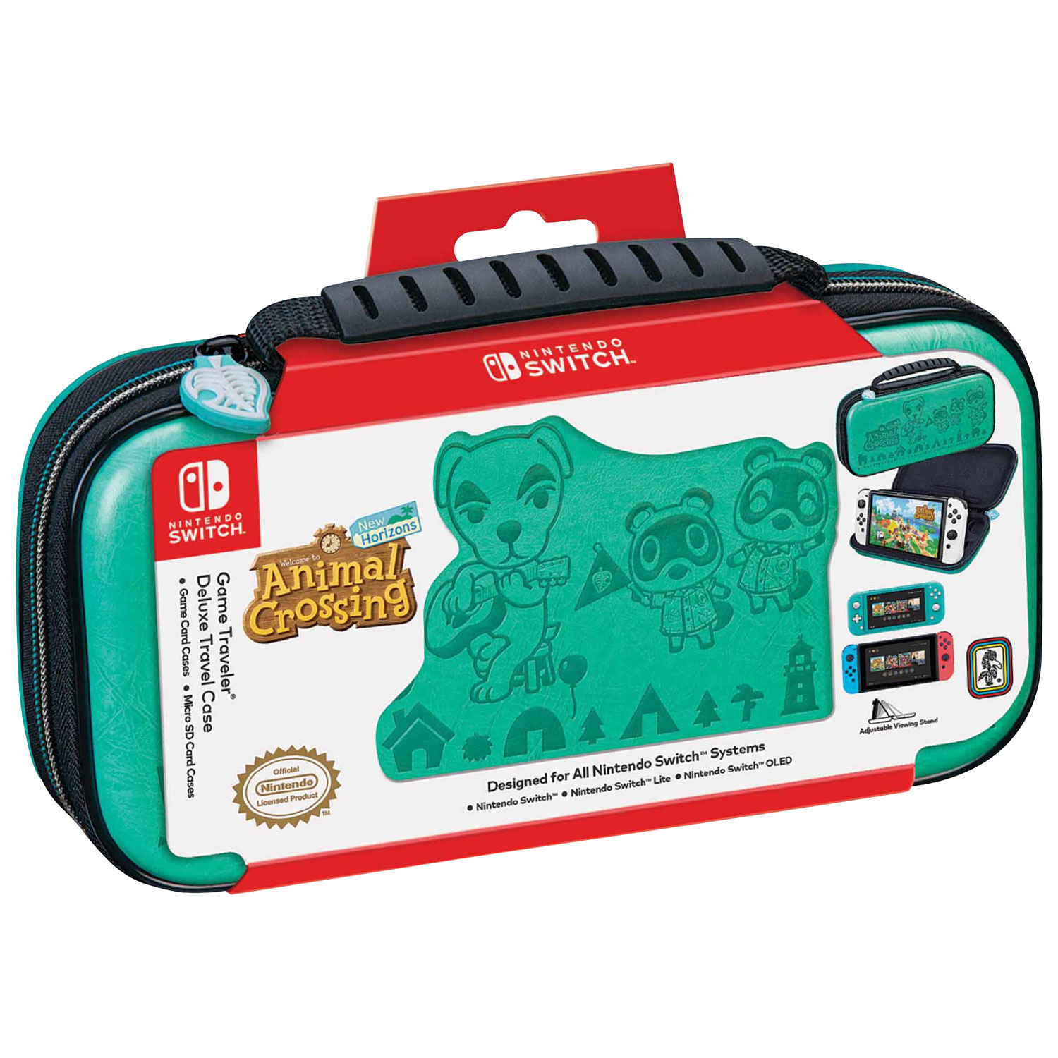 RDS Game Traveler Deluxe Travel Case for Nintendo Switch - Animal Crossing