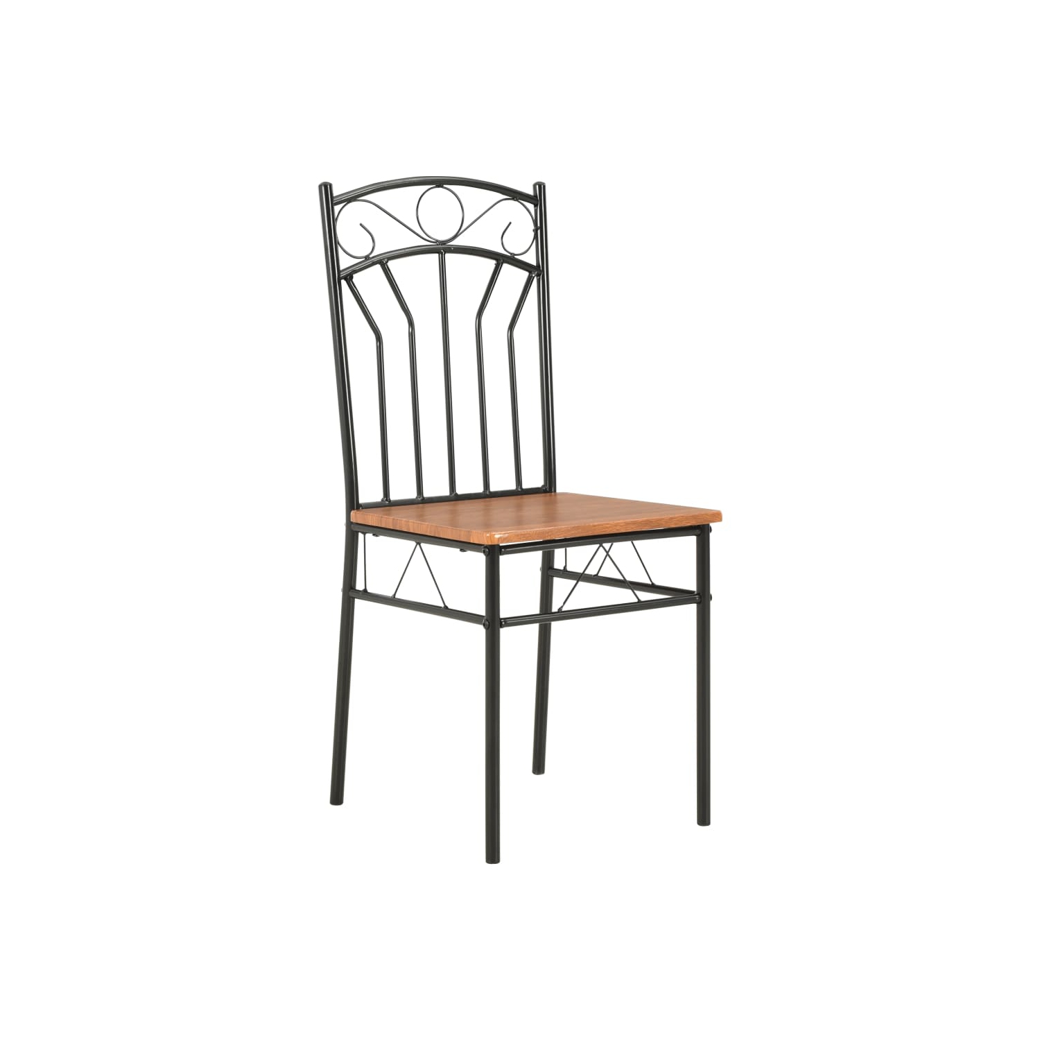 vidaXL Dining Chairs 2 pcs Brown MDF