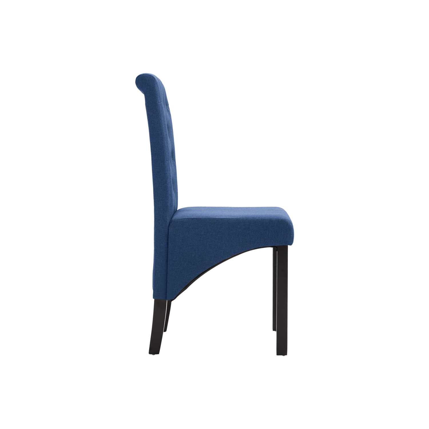 vidaXL Dining Chairs 2 pcs Blue Fabric