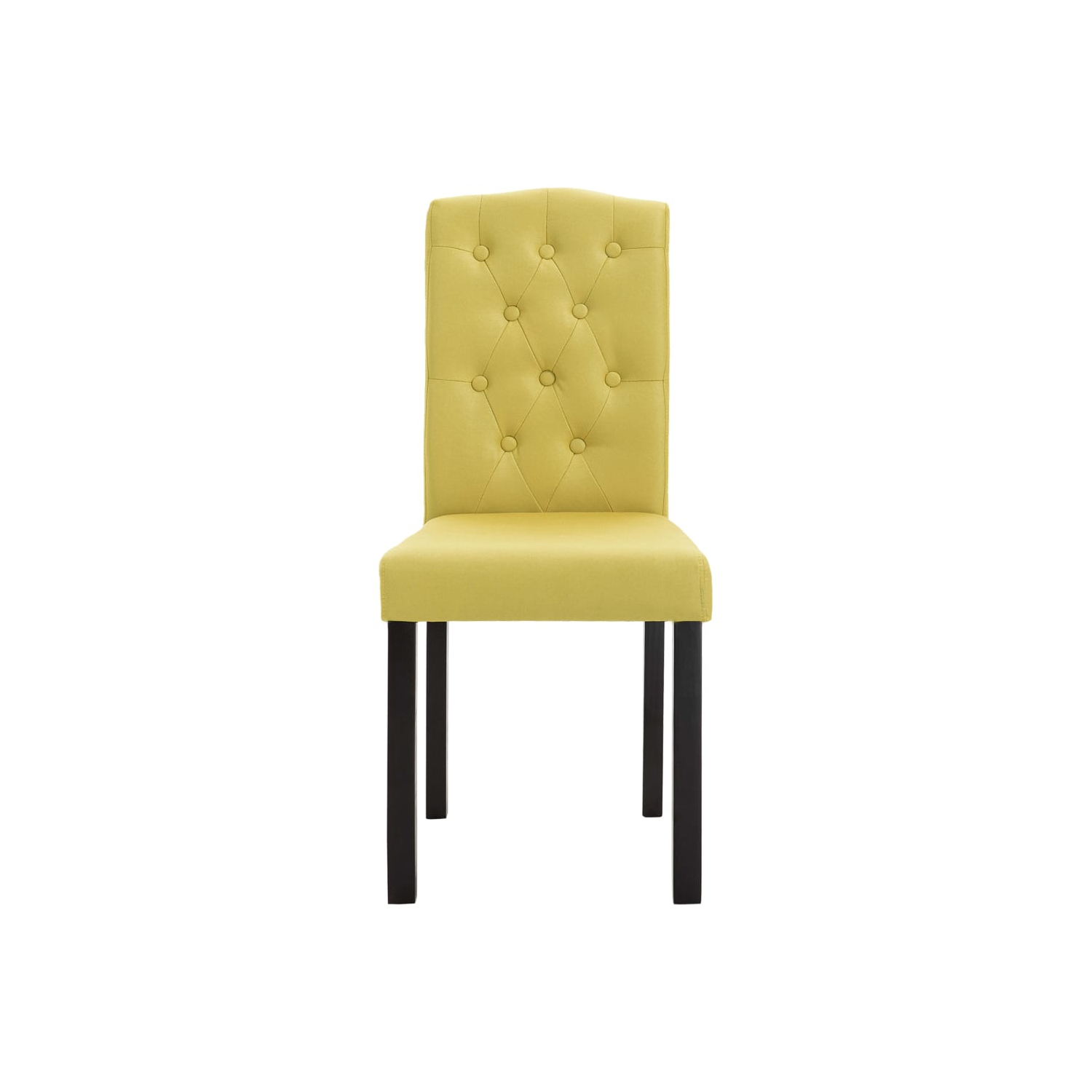 vidaXL Dining Chairs 2 pcs Green Fabric