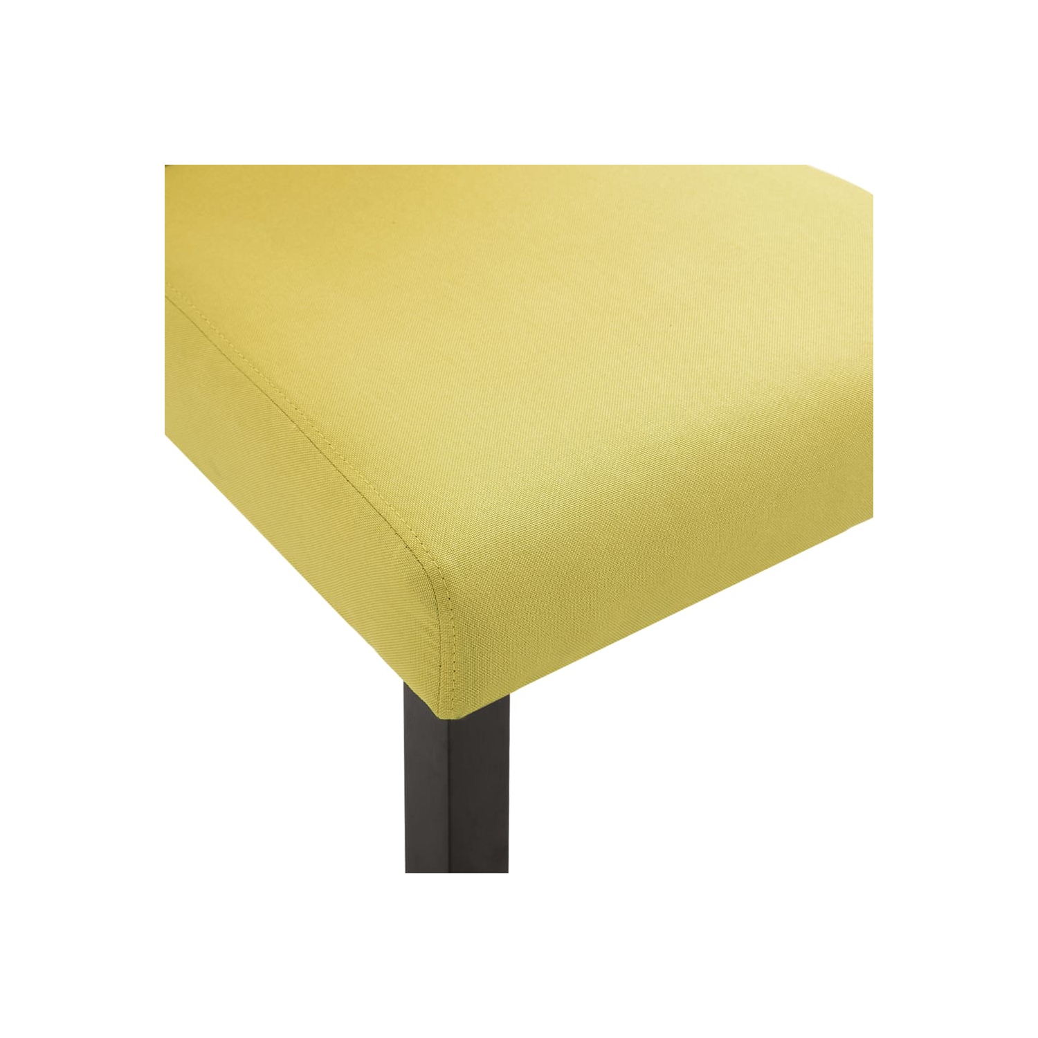 vidaXL Dining Chairs 2 pcs Green Fabric