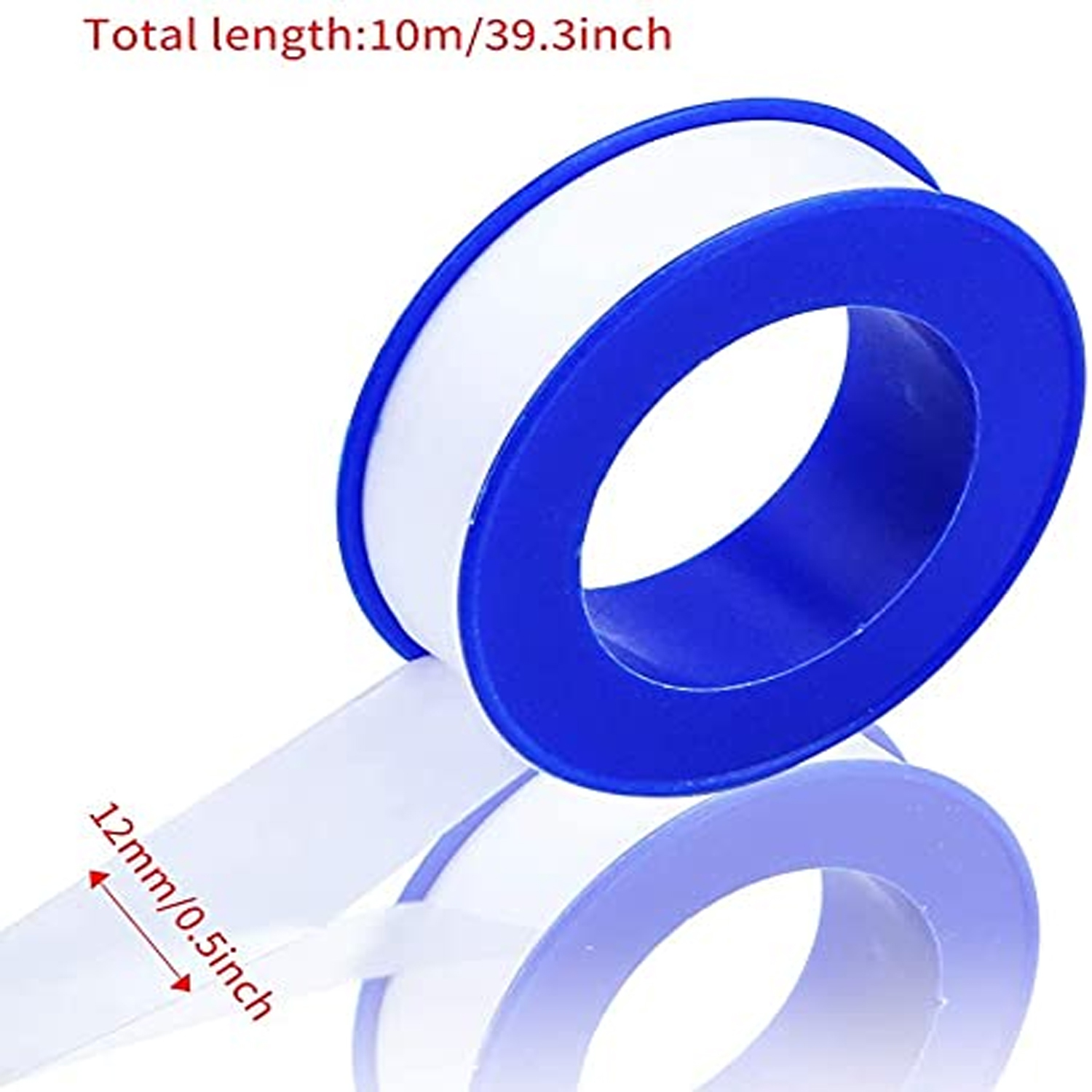 ISTAR 5PCS Roll Plumbing Plumber Fitting Thread Seal Tape PTFE For Water Pipe Sealing