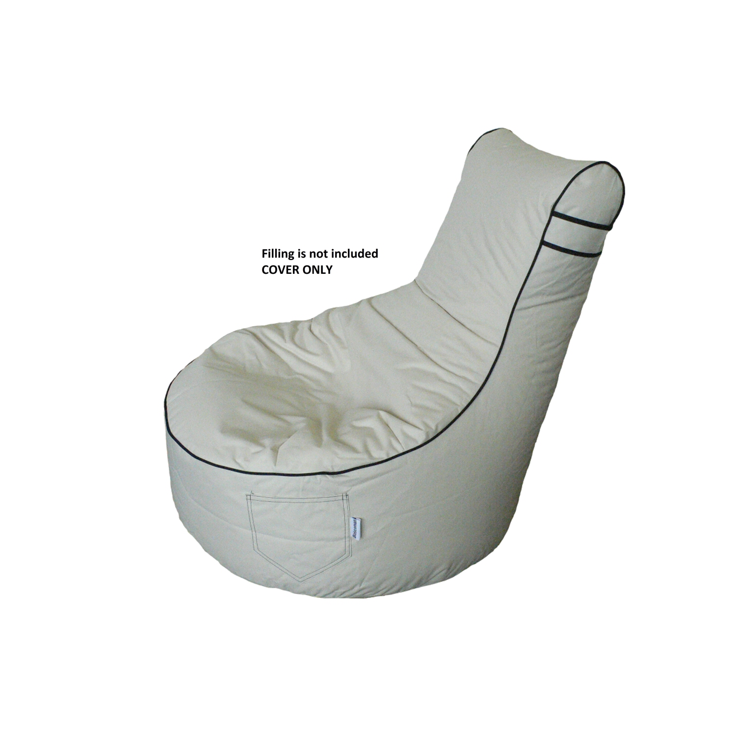 Boscoman - Fauteuil poire pour adultes - HOUSSE beige SEULEMENT - 96073062