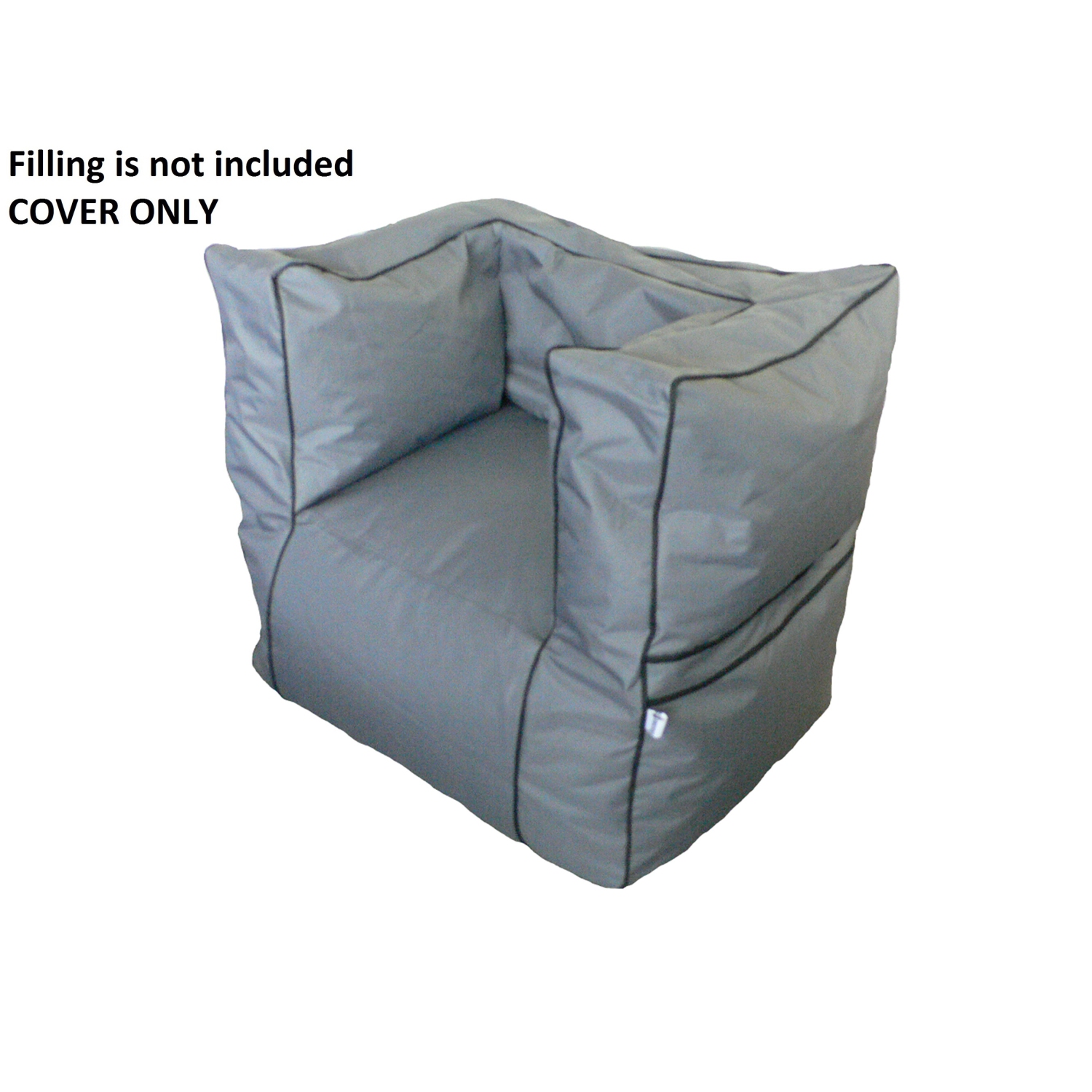 Boscoman - Adult Indoor/Outdoor Beanbag Chair - Anthracite COVER ONLY - 96069004