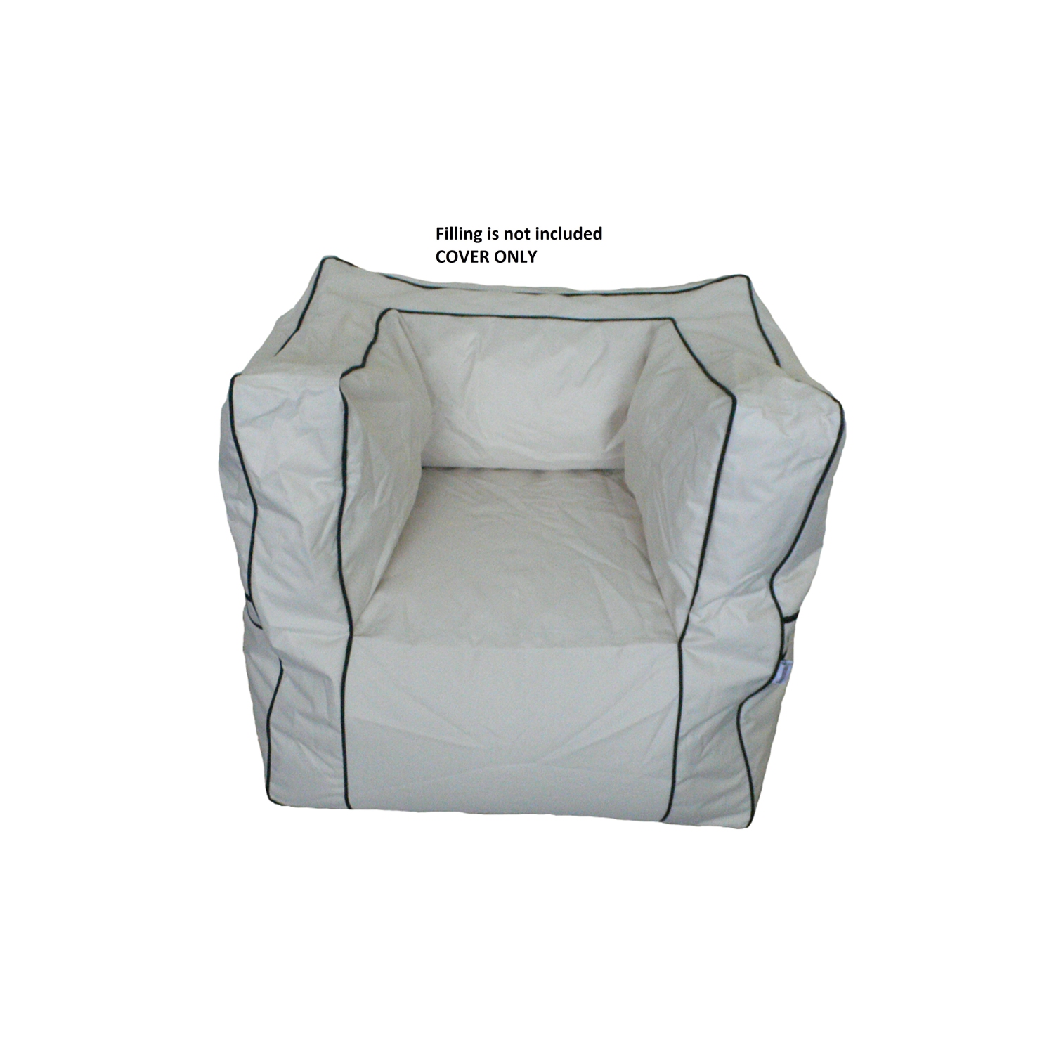 Boscoman - Adult Indoor/Outdoor Beanbag Chair - Beige COVER ONLY - 96069062