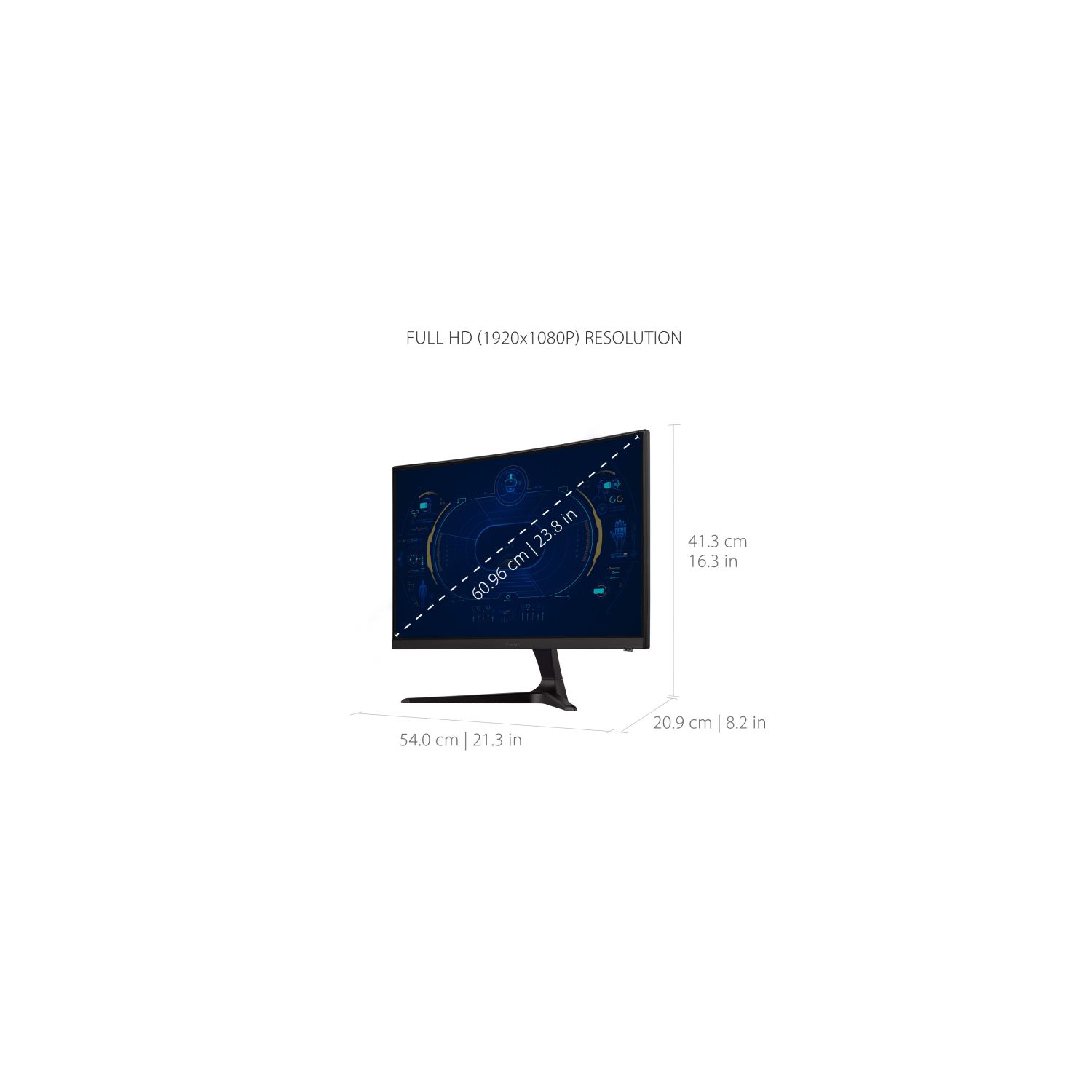 VIEWSONIC 24" FHD 165Hz 5ms GTG Curved MVA FreeSync Gaming Monitor - Black