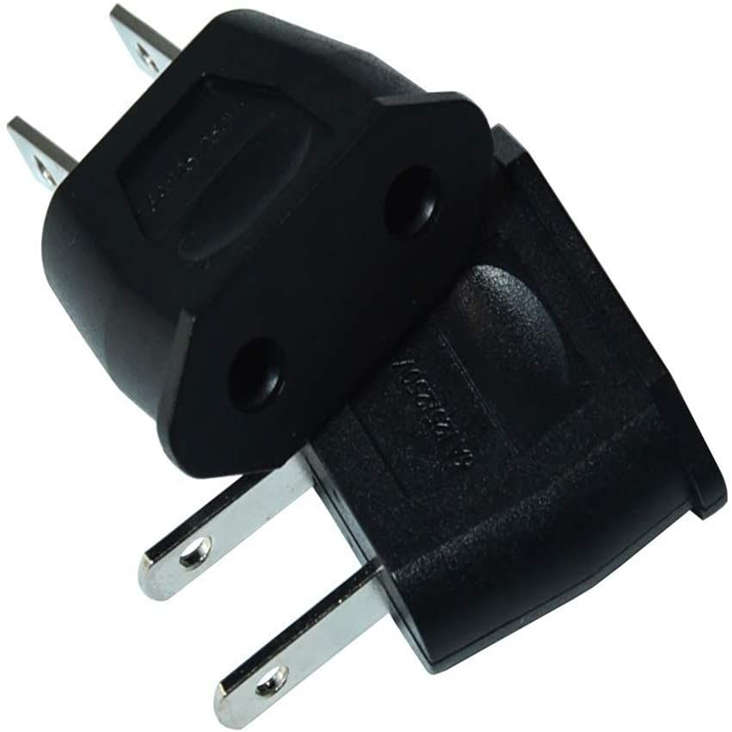 2PACK American Travel Adapter 2 Pin European Eu To Us Plug Power Adapter Converter