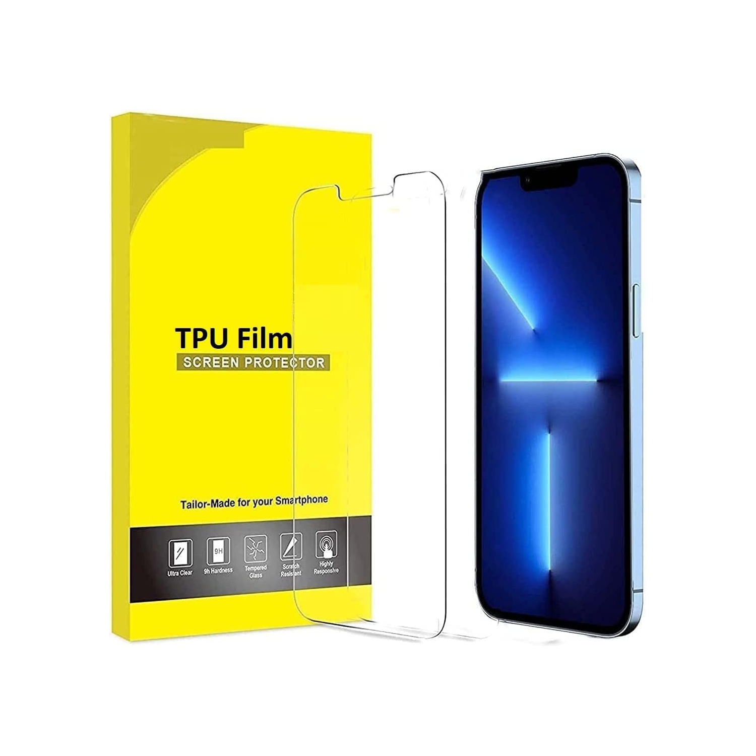Safety Glass Samsung Galaxy S21 Ultra Screen Protector 6.8 Inches 1x Flexible TPU Film, Easy Installation Anti-Scratch (Samsung Galaxy S21 Ultra, 1 Pcs)