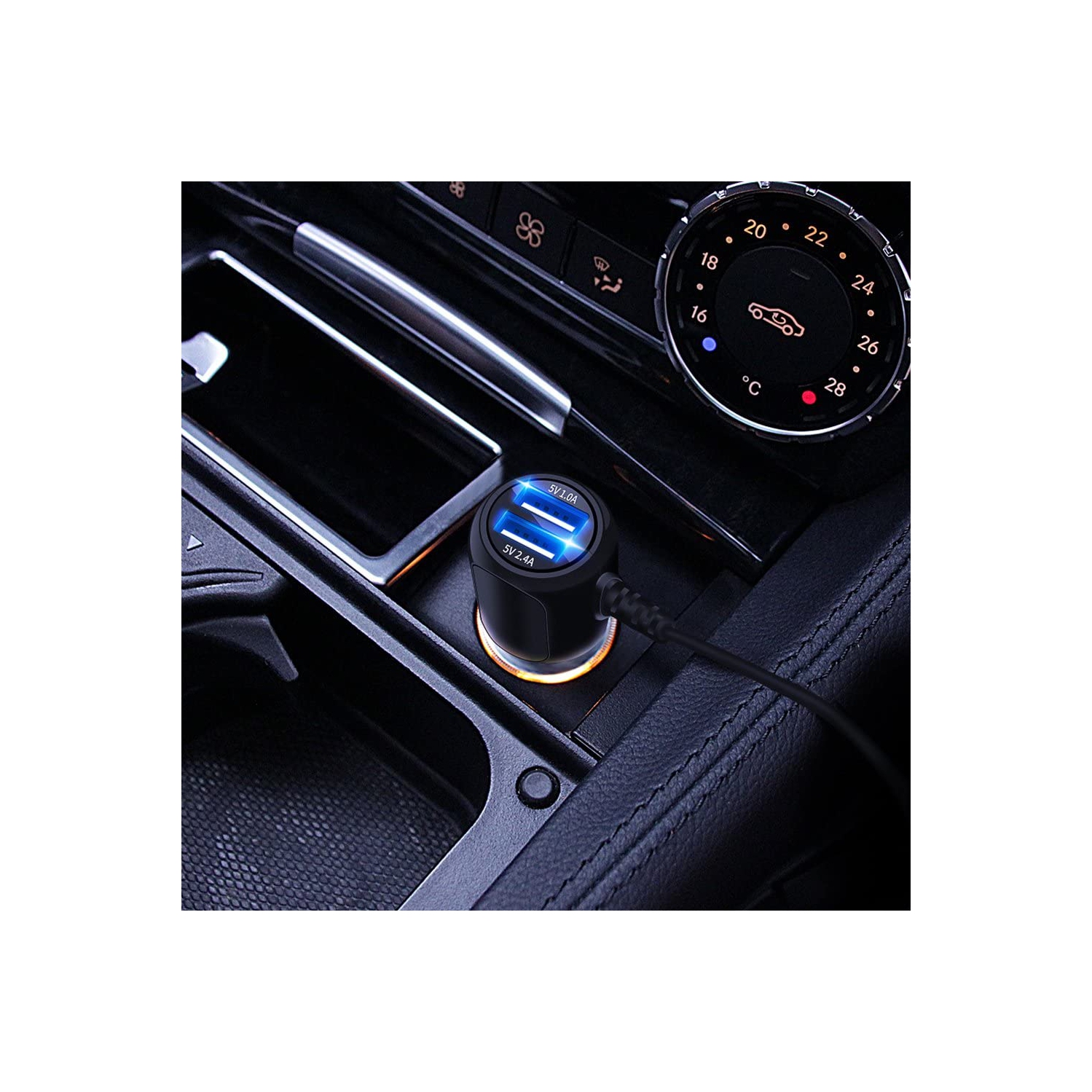 Chargeur pour caméra de tableau de bord, caméra de tableau de bord USB, câble d’alimentation, câble adaptateur de recharge pour GPS Nuvi\Mirror