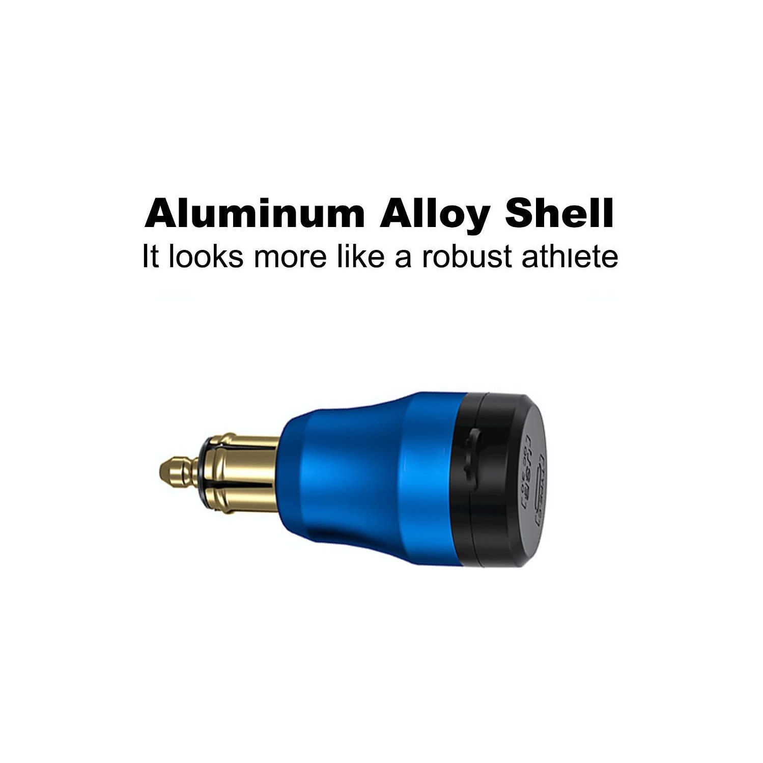 Chargeur Power Delivery DIN HELLA Powerlet en aluminium 30 W vers type C et adaptateur DIN USB 3.0 Quick charge pour moto étanche pour prise DIN de