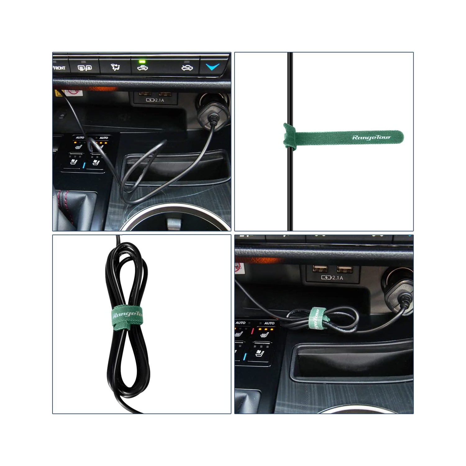 Dash Camera Car Charger, Micro USB and Mini USB Interfaces,Driving Recorders Power Cord 3.5m/11.5ft 12V/24V to DC5V 2A