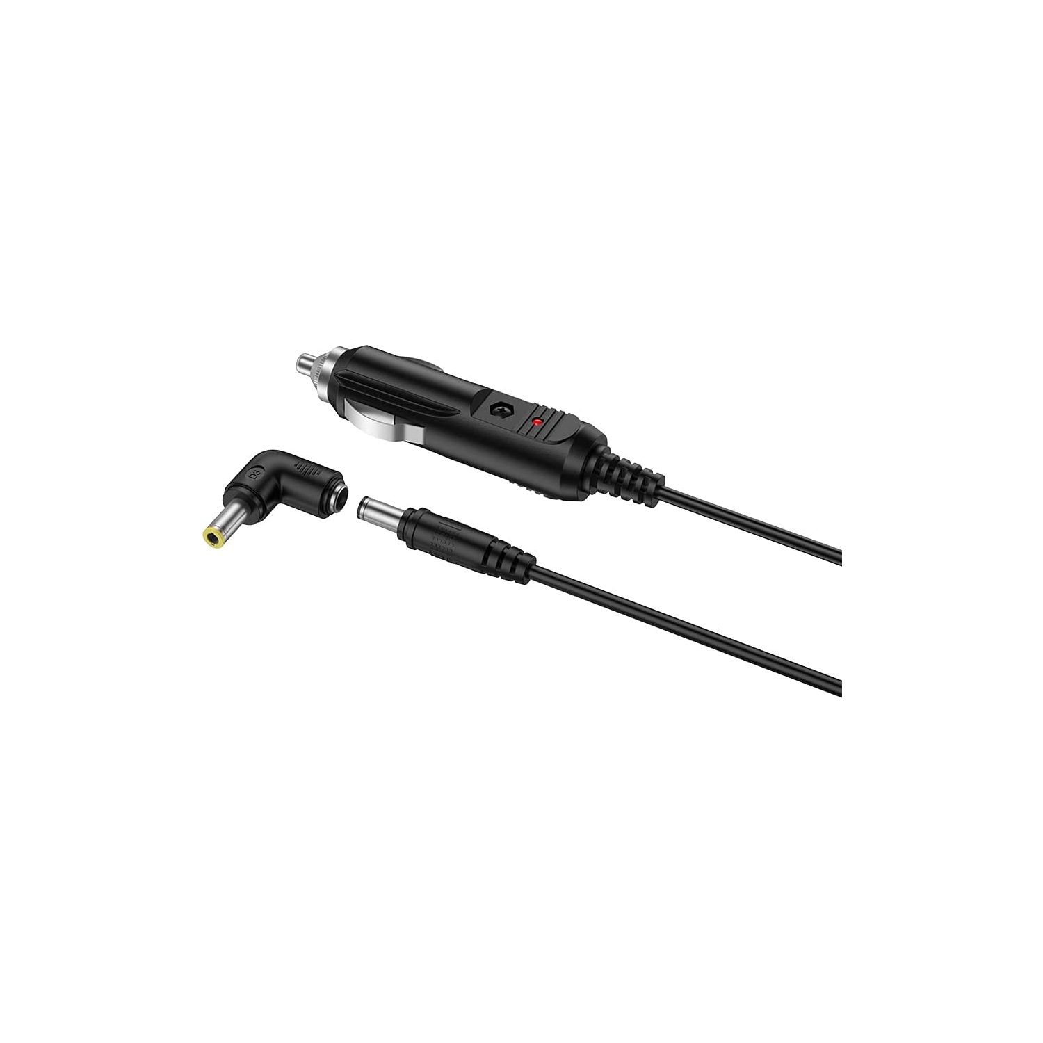 DC 12V 2A Car Charger Universal Power Cord 5.5x2.1mm to Cigarette Lighter with 8 Connector for DVD Player, GPS, Bluetooth Speakers, Breast Pump,