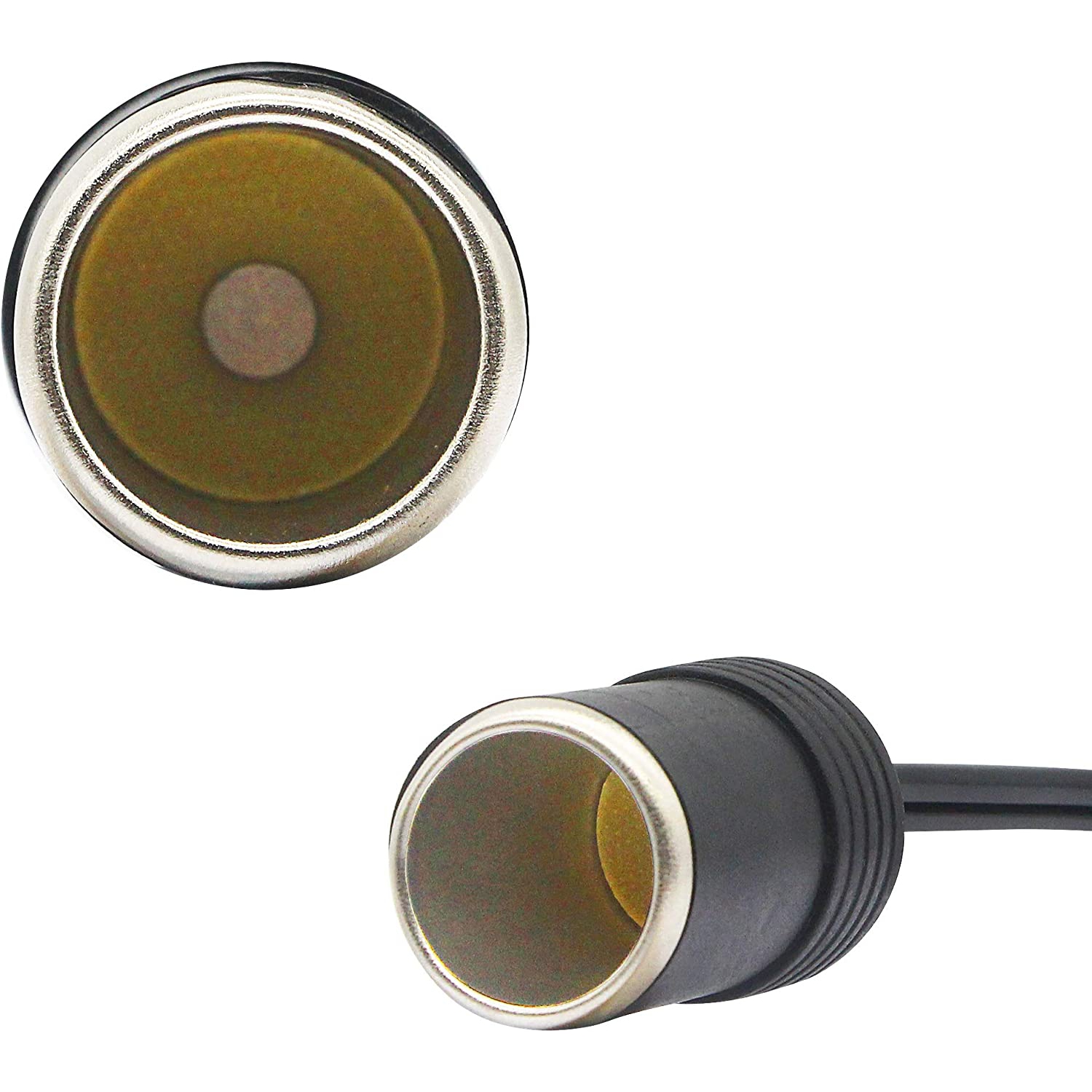 1 to 3 Car Cigarette Lighter 12v 24v Power Charger Adapter 3 Way Socket Splitter Female Socket Plug Extension Cord Cable