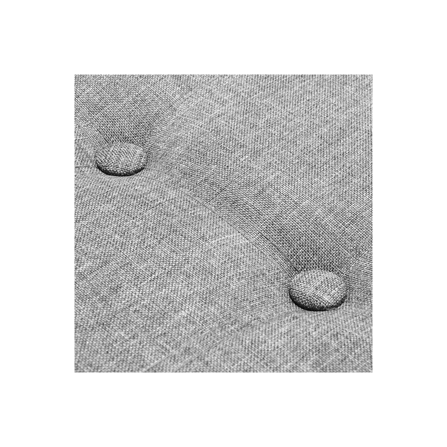 Pouf de rangement pliant de 30 po, coffre de rangement/repose-pieds/siège rembourré, organisateur de rangement en polyester lin