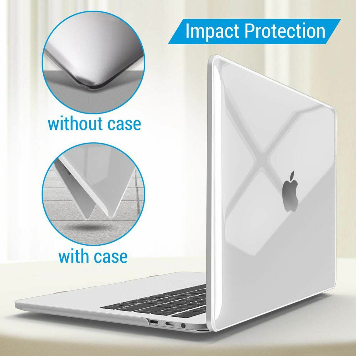 Hard Crystal Clear Case Shell 2016-2022 Cover for MacBook Pro 13 14 15 16 inch