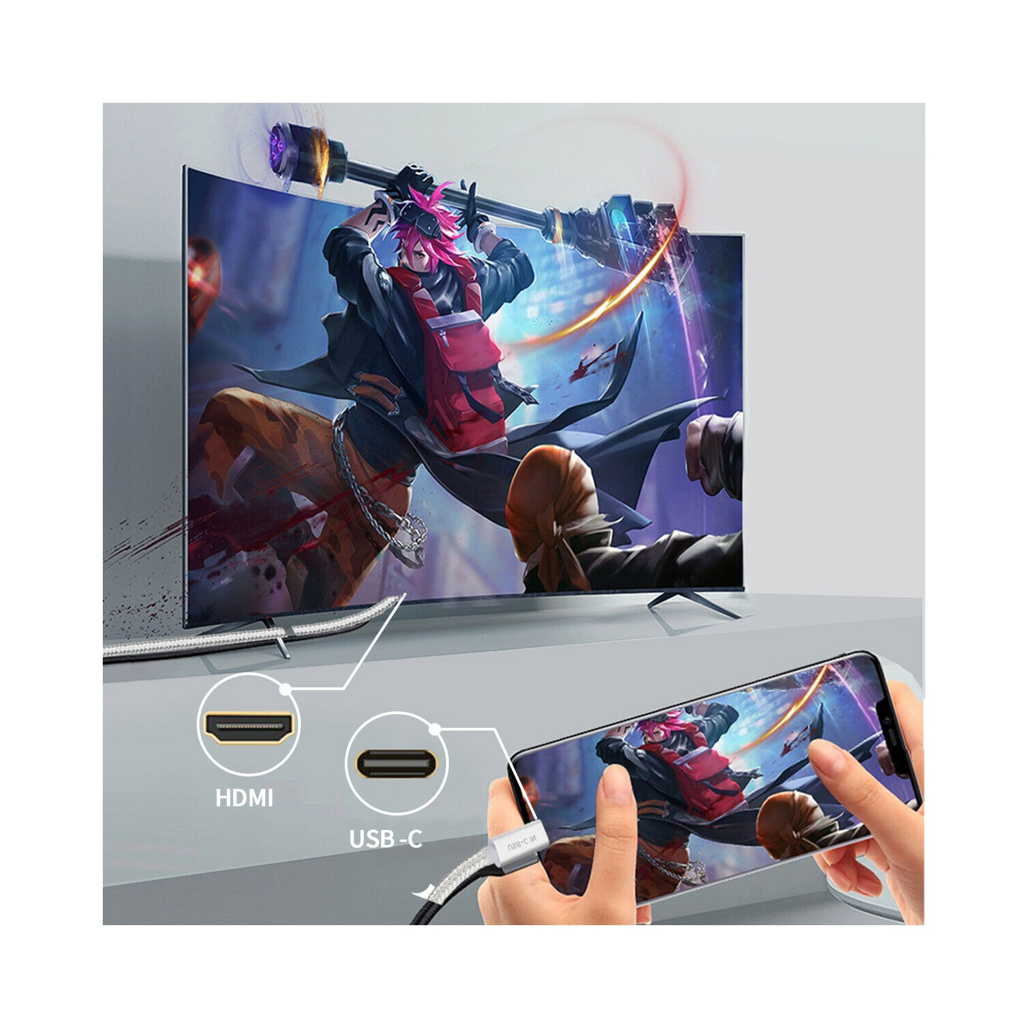 USB Type-C to 4K HDMI Adapter for MacBook Pro 13" A2289 / A2251 2020