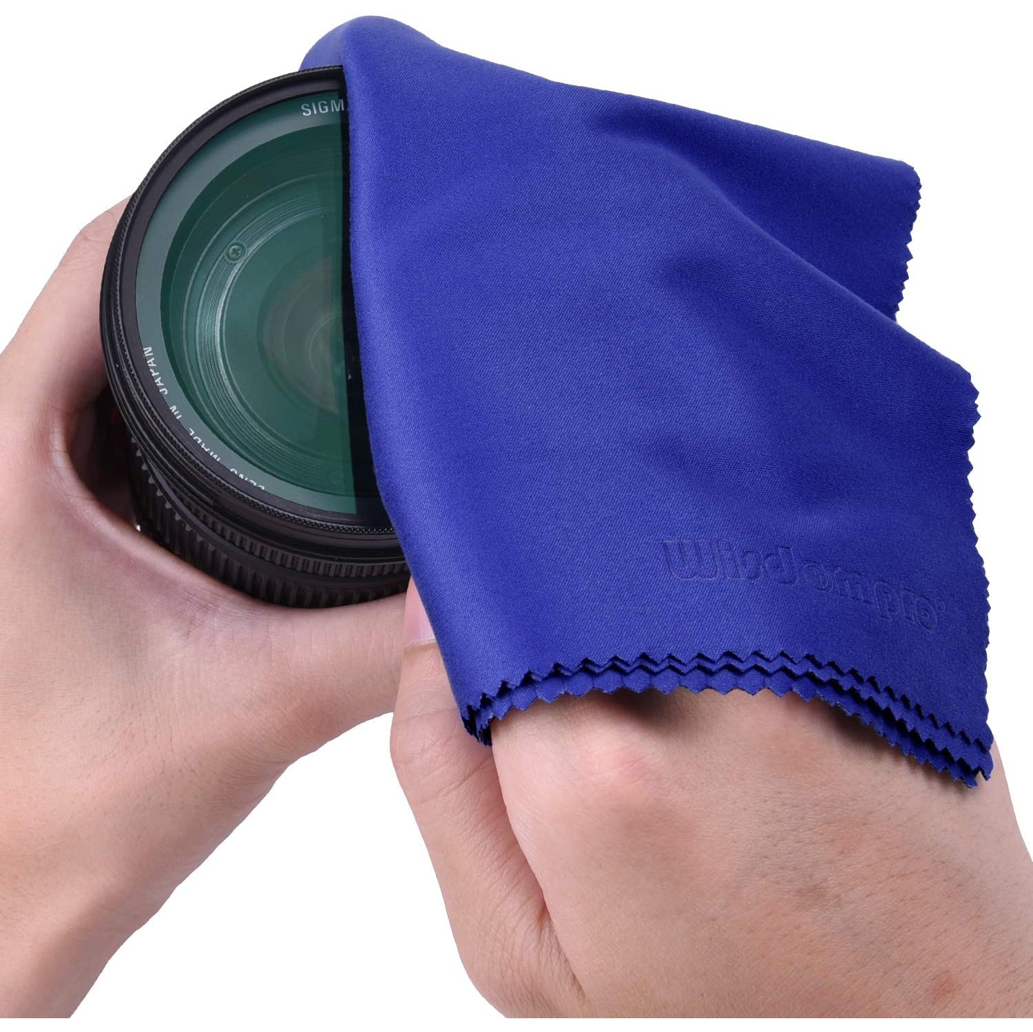 Wisdompro Extra Large 4 Pack Microfiber Cleaning Cloth For Laptop, LCD TV, Computer Screen, Monitor, Tablet, Camera Lens, Glass, Lenses, Phone,