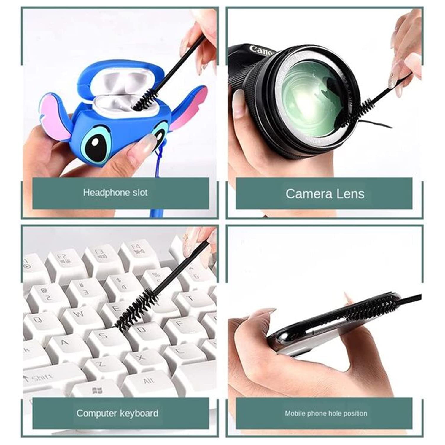 108pcs Cleaning Kits for iPhone, for Airpod Cleaner Kit Phone Jack Charger Port Hole Plug Speaker Cleaner Tool for Cameras Keyboards Headphones .