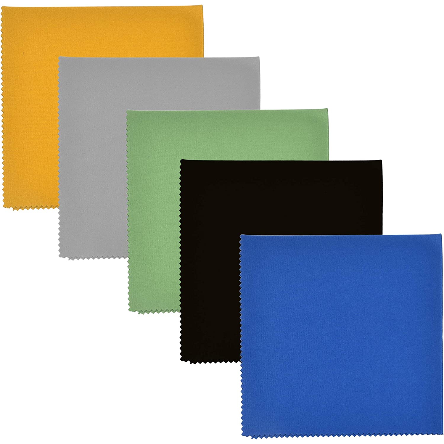 Kare & Kind 5X Microfiber Cleaning Cloths - 12 x 12 inches - for Cleaning Glasses, Eyeglasses, Camera Lens, iPad, Tablet, Smartphone, Laptop,