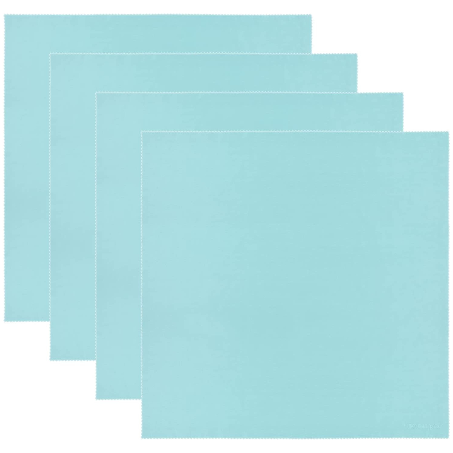 Wisdompro Extra Large 4-Pack Microfiber Cleaning Cloth For Laptop, LCD TV, Computer Screen, Monitor, Tablet, Camera Lens, Glass, Lenses, Phone,