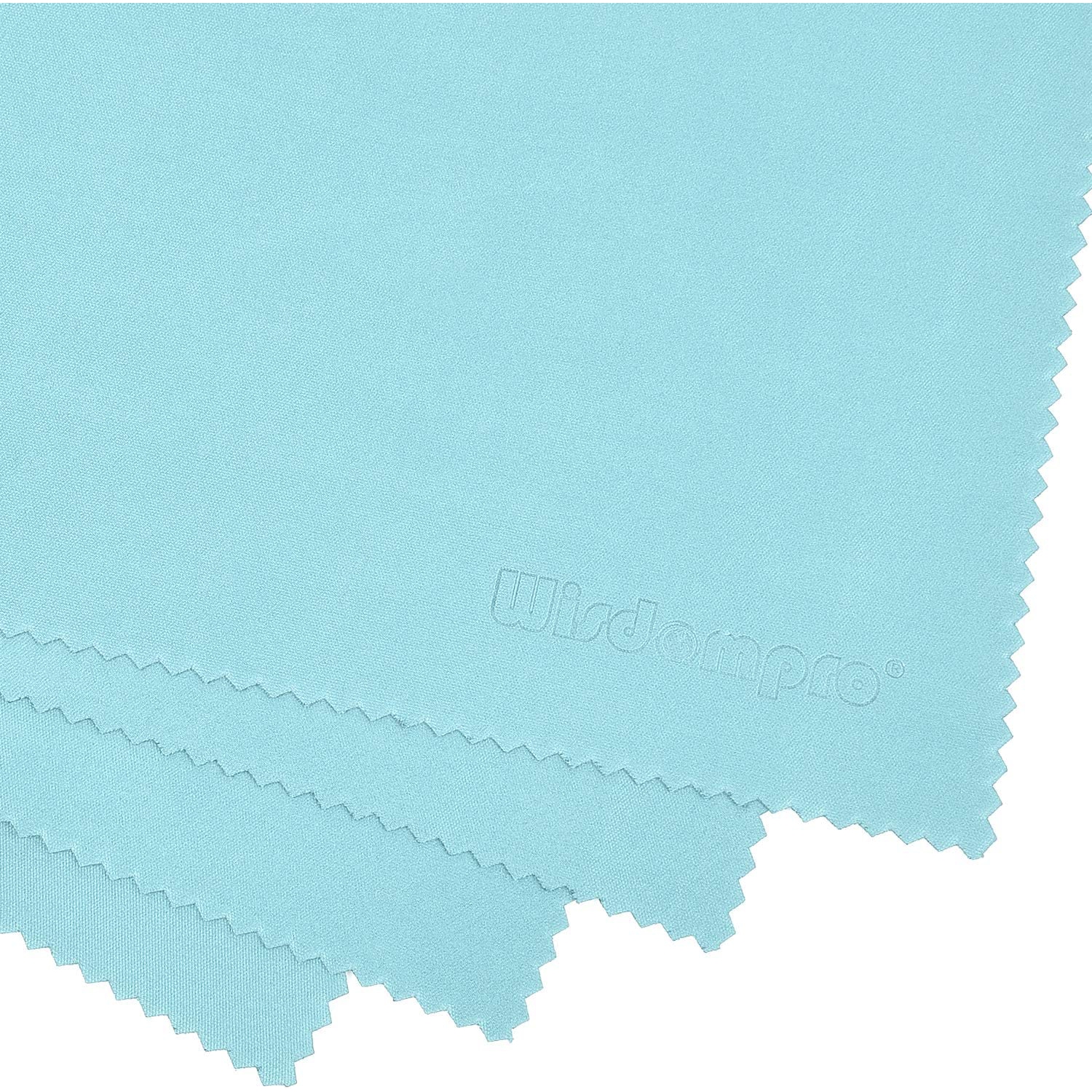 Wisdompro Extra Large 4-Pack Microfiber Cleaning Cloth For Laptop, LCD TV, Computer Screen, Monitor, Tablet, Camera Lens, Glass, Lenses, Phone,