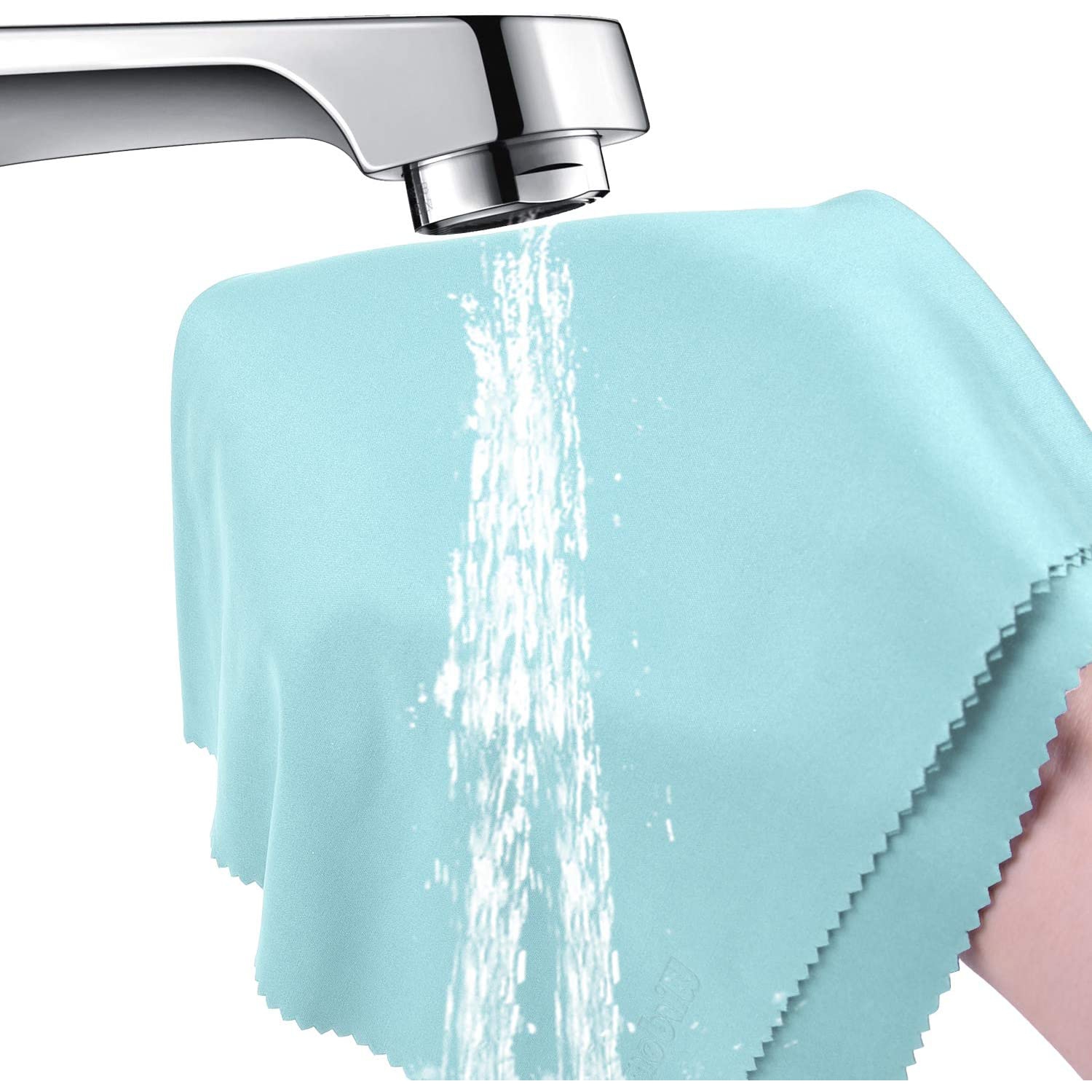 Wisdompro Extra Large 4-Pack Microfiber Cleaning Cloth For Laptop, LCD TV, Computer Screen, Monitor, Tablet, Camera Lens, Glass, Lenses, Phone,