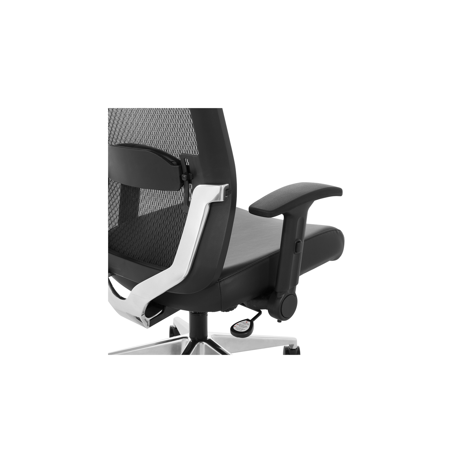 Black Matrix Back Manager's Office Chair with Dillon Black Fabric Seat